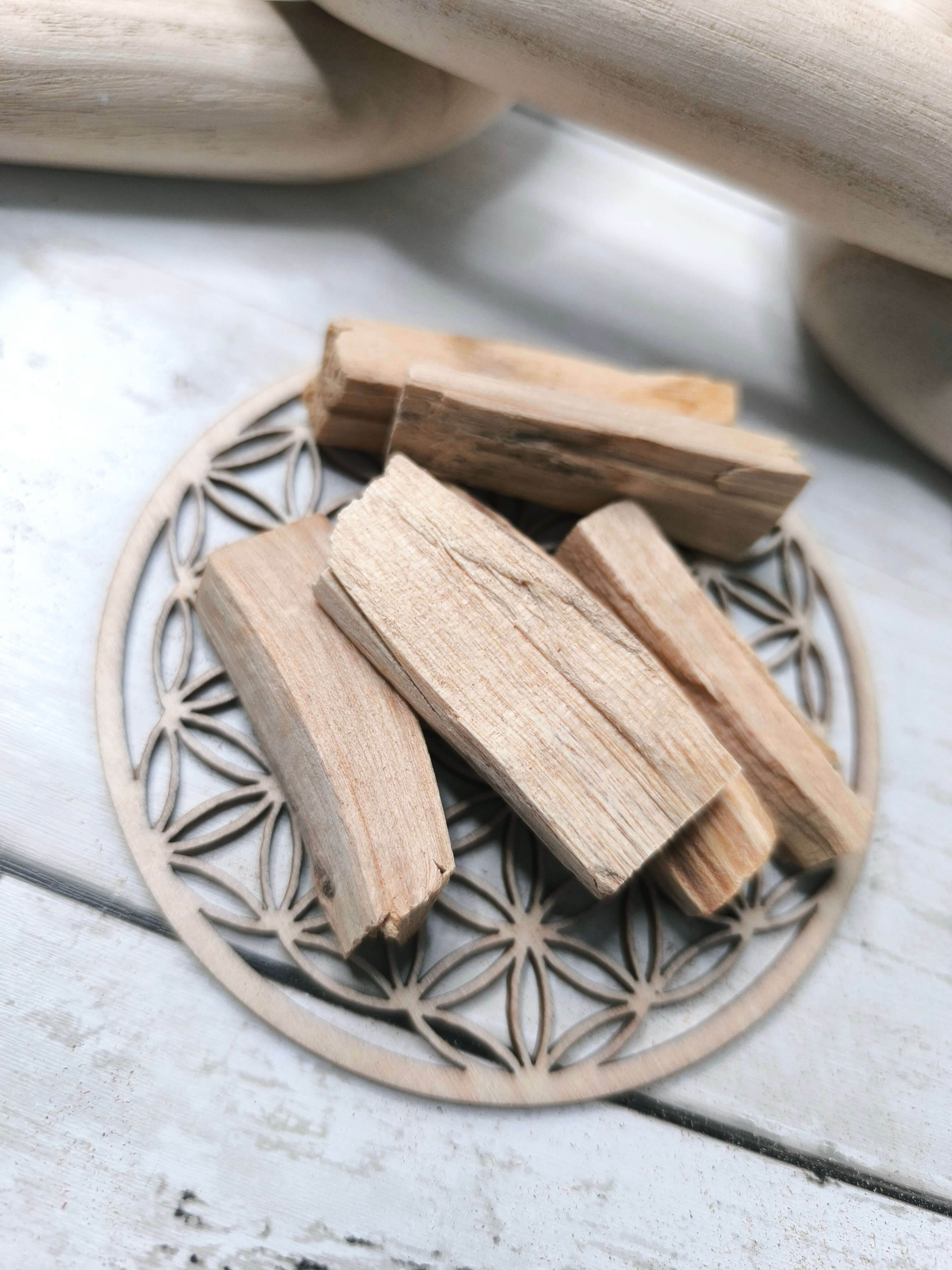 Palo Santo Naturel – Lot de 6 Bâtonnets (5 cm) · Purification & Protection