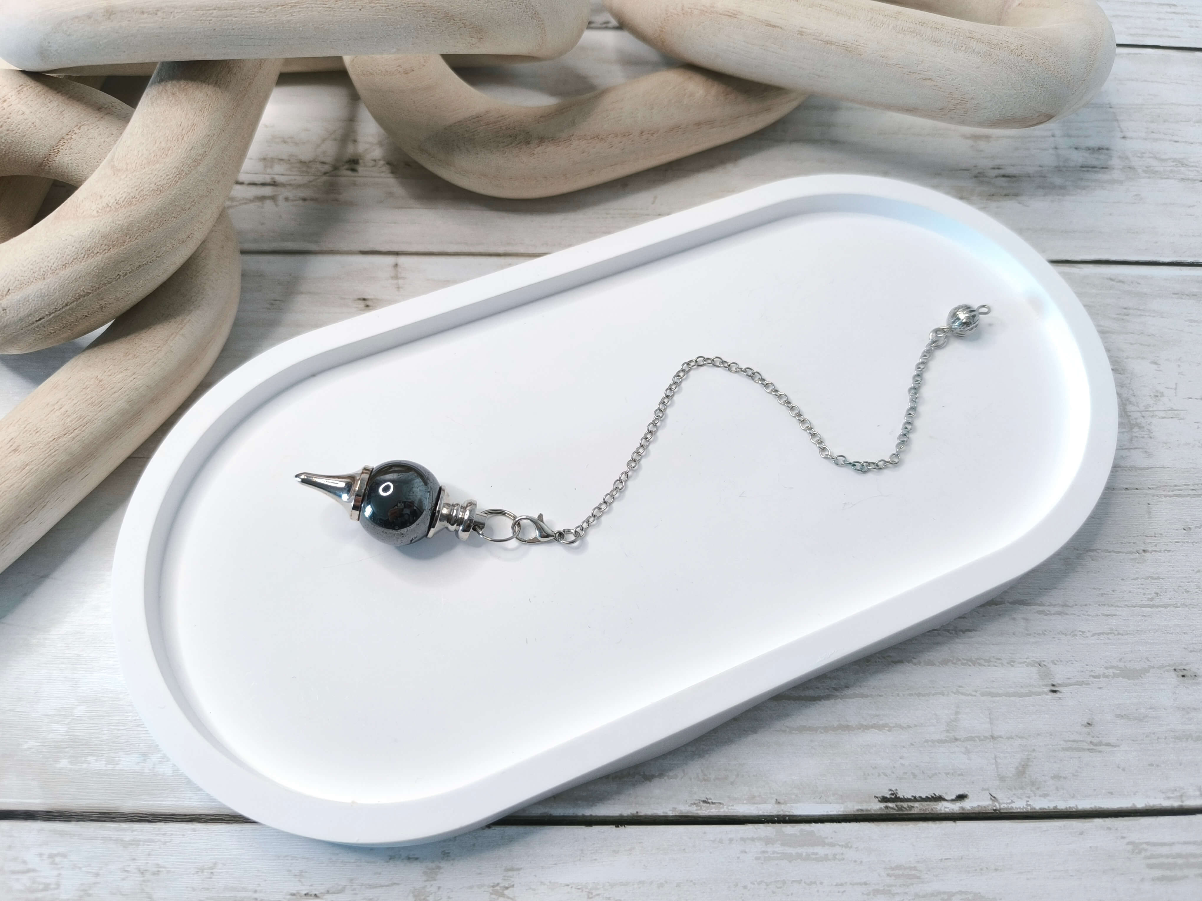 PENDULE DIVINATOIRE - HEMATITE - ANCRAGE & CLARTE MENTALE