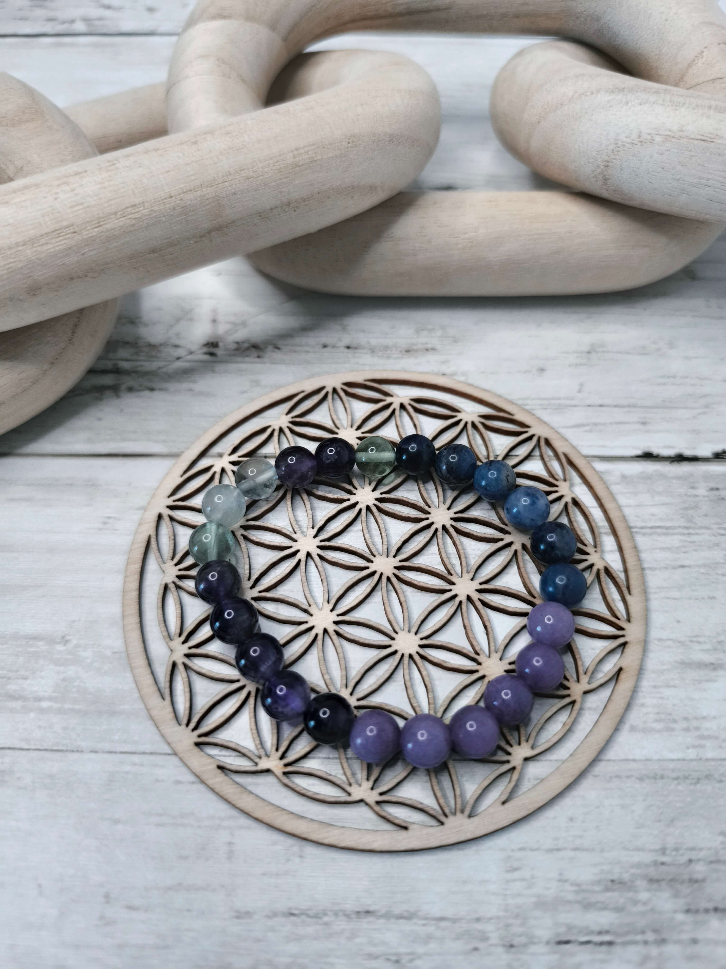 Bracelet Sagesse & Clarté – Intuition - Communication - Calme Mental