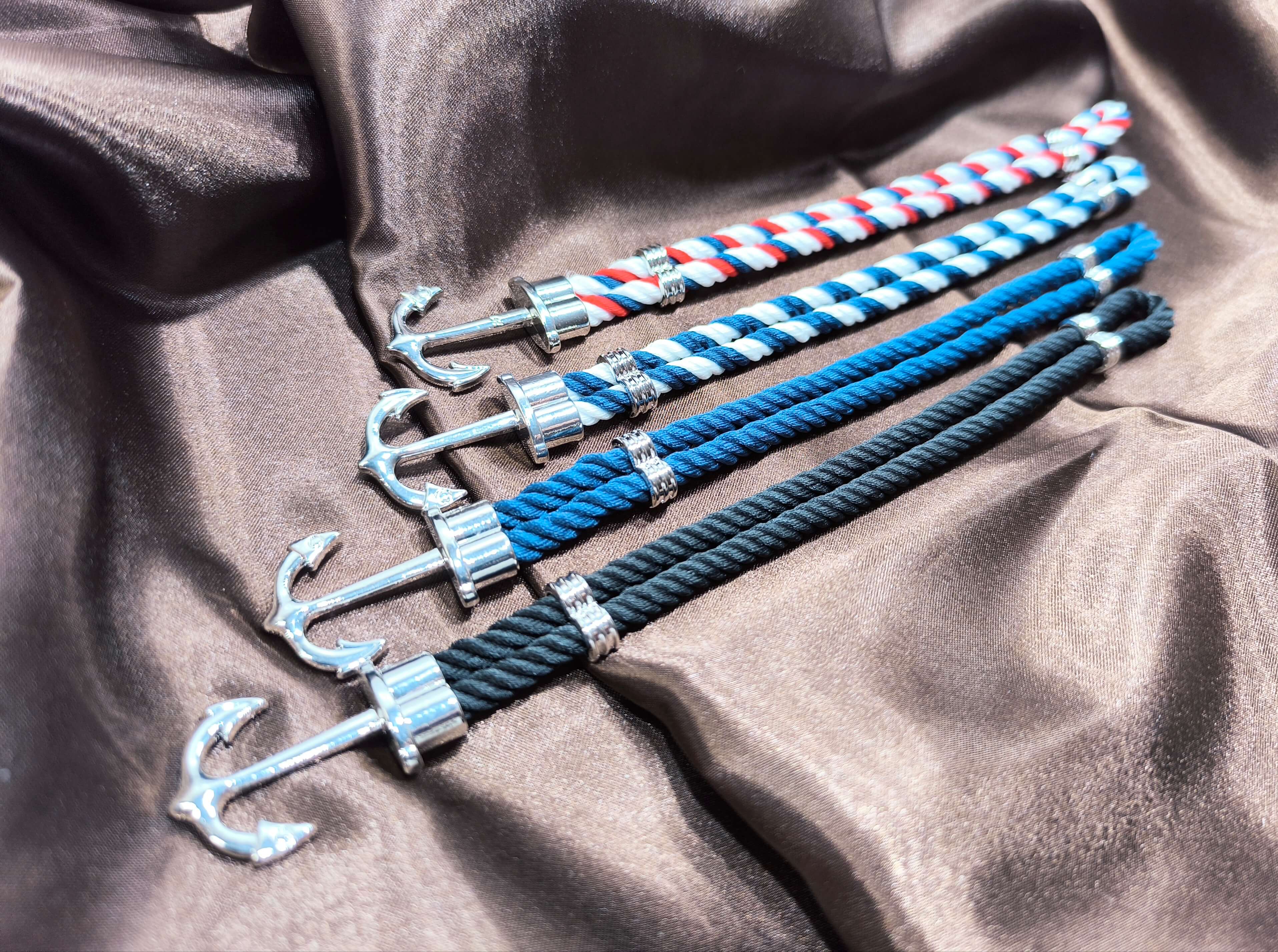 BRACELET MARIN HOMME - ANCRE - 4 COLORIS AU CHOIX - 