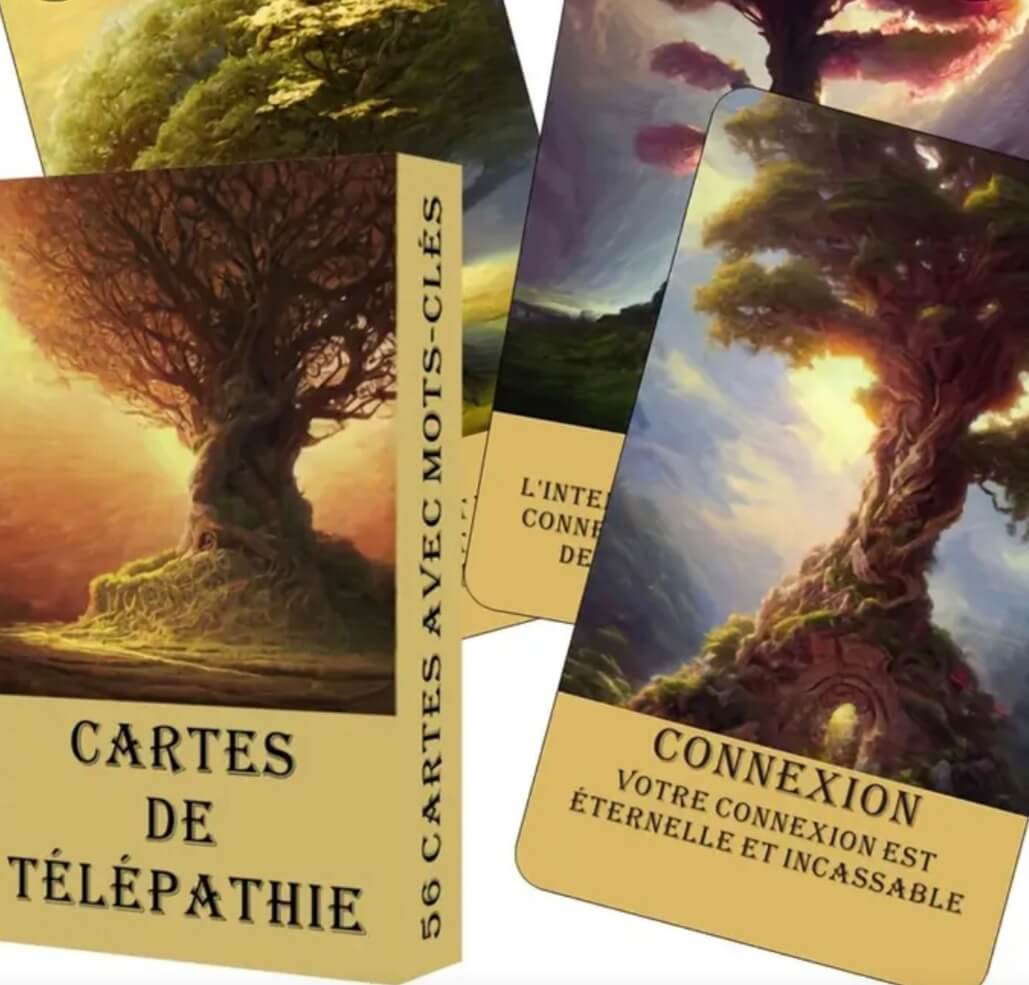 ORACLE DIVINATOIRE - CARTES DE TELEPATHIE (56 CARTES)