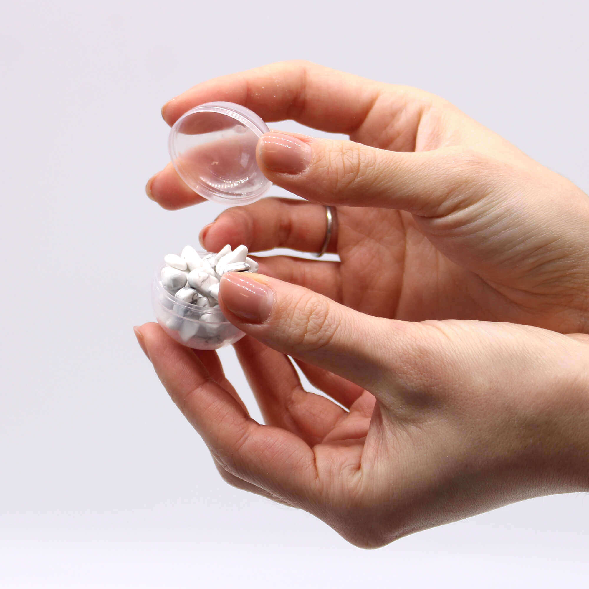 BOMBE DE BAIN AVEC BRACELET JASPE BLANC - EQUILIBRE & ESTIME DE SOI