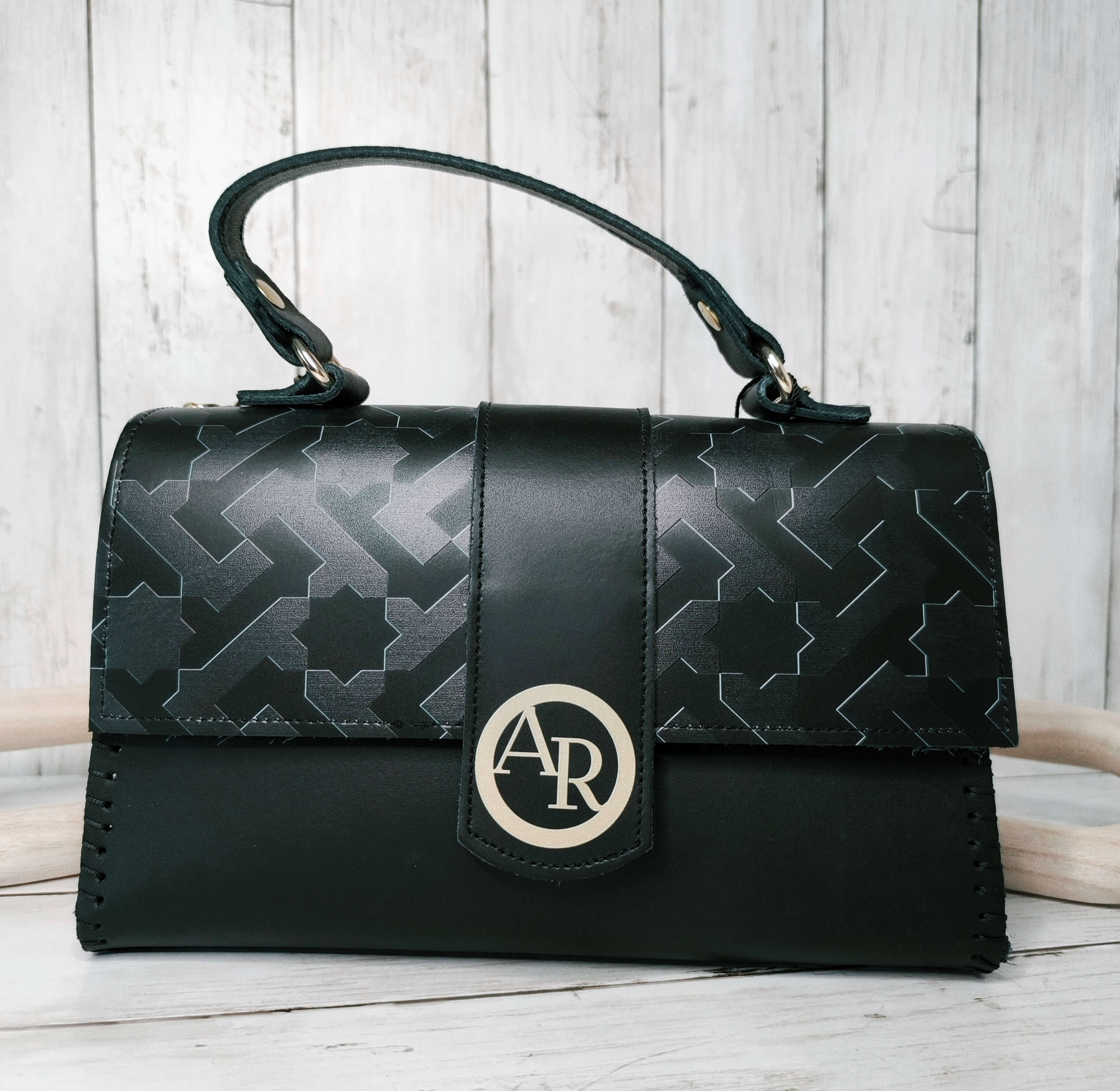 SAC A MAIN ALICE ALVIERO RODRIGUEZ - ESSENTIAL LINE NOIR - MADE IN ITALY
