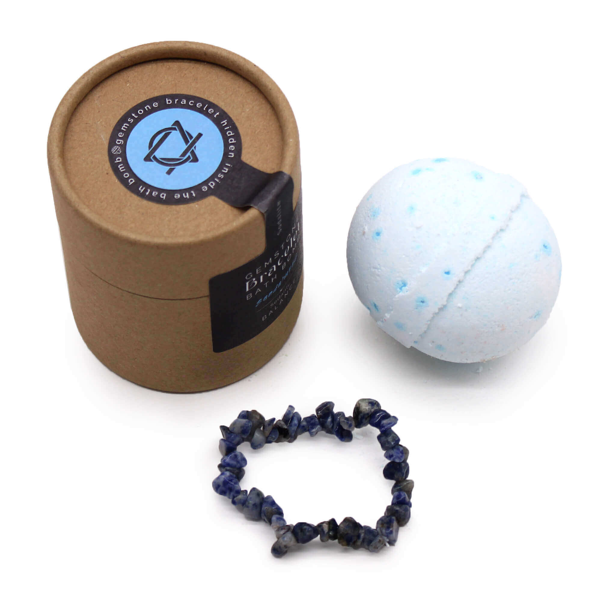 BOMBE DE BAIN AVEC BRACELET EN SODALITE - INTUITION & EXPRESSION