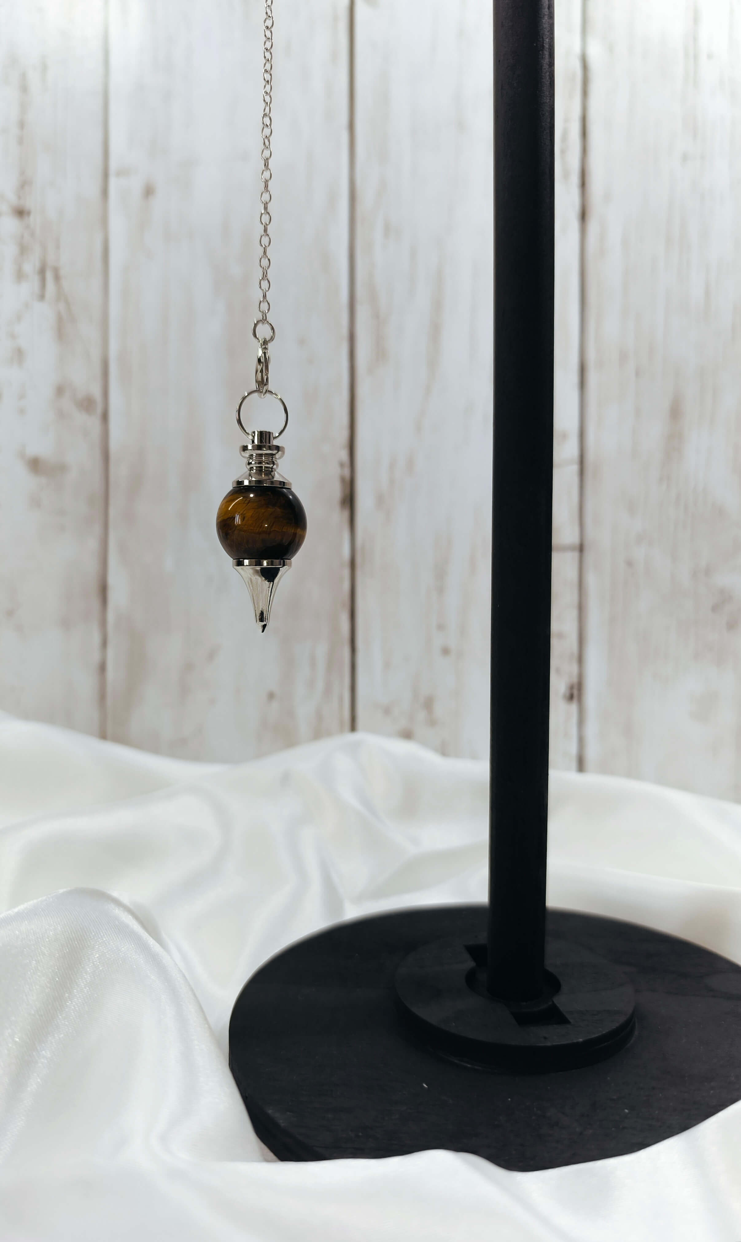PENDULE DIVINATOIRE - OEIL DE TIGRE - PROTECTION & CONFIANCE INTERIEUR