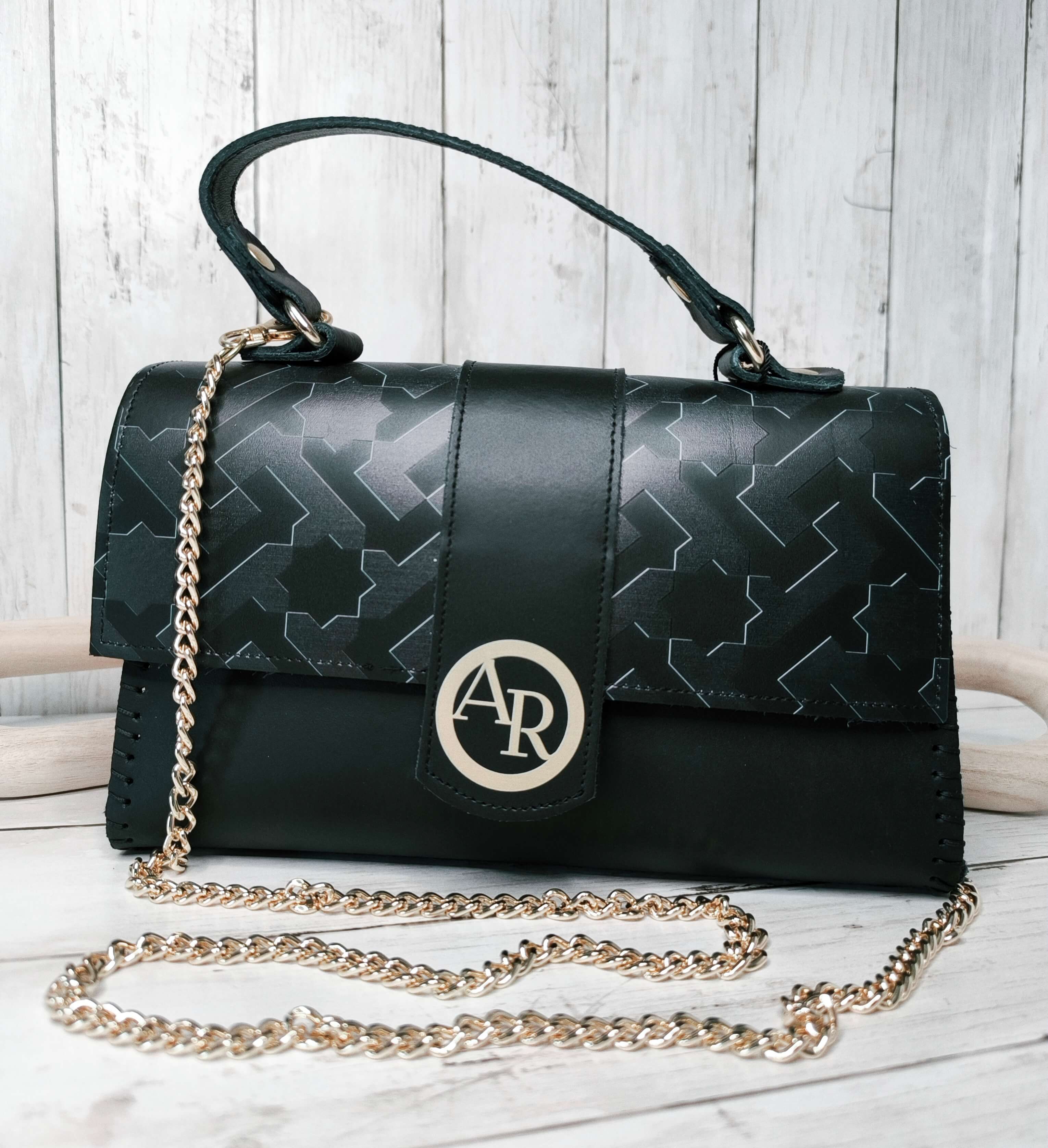 SAC A MAIN ALICE ALVIERO RODRIGUEZ - ESSENTIAL LINE NOIR - MADE IN ITALY