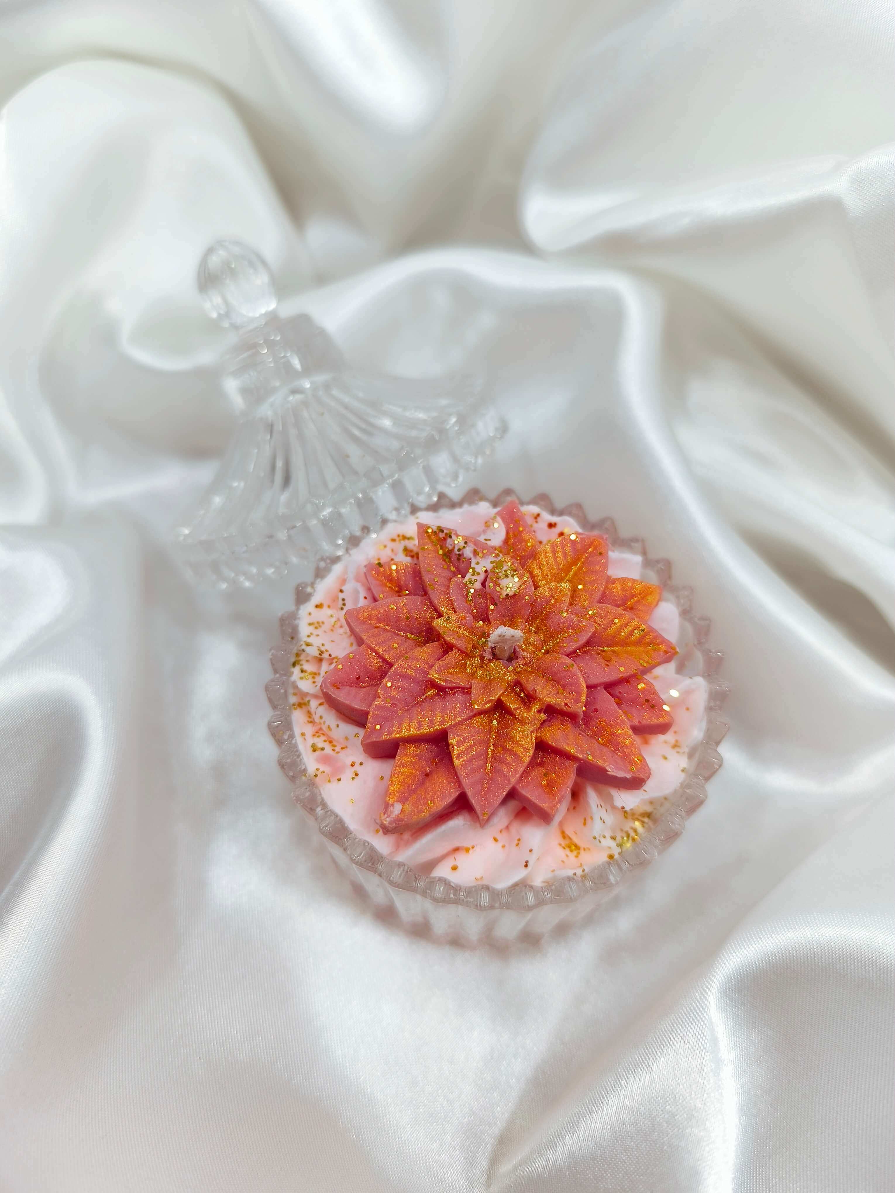 MINI BOUGIE PARFUMEE FLEUR ETOILEE - DECORATIF & RAFFINEE
