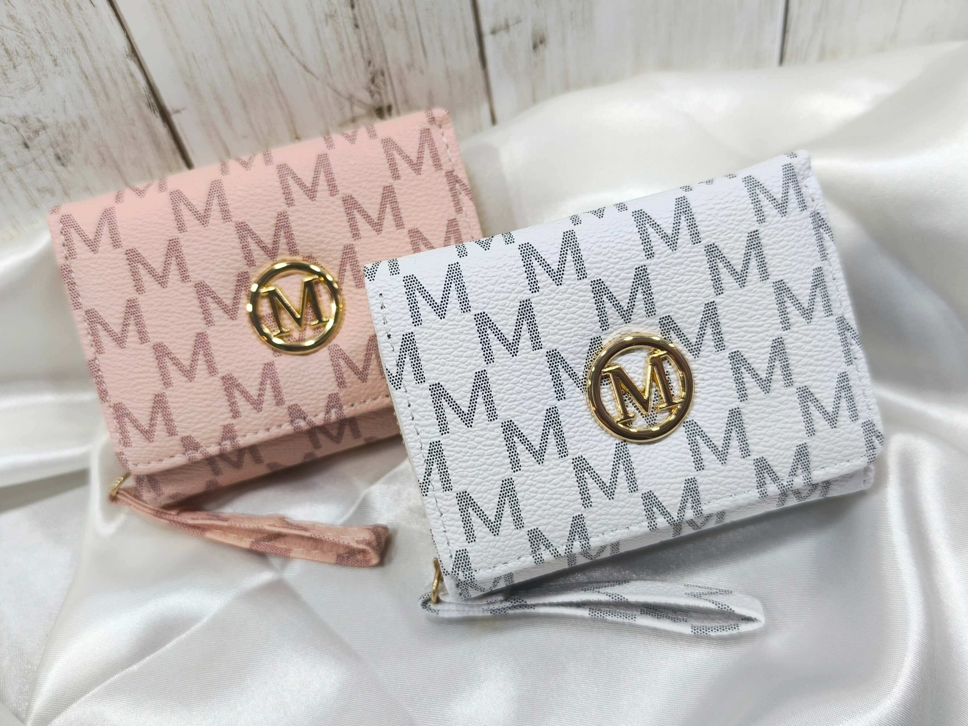 PORTEFEUILLE FEMME - BLANC OU ROSE - ELEGANT, LEGER & PRATIQUE