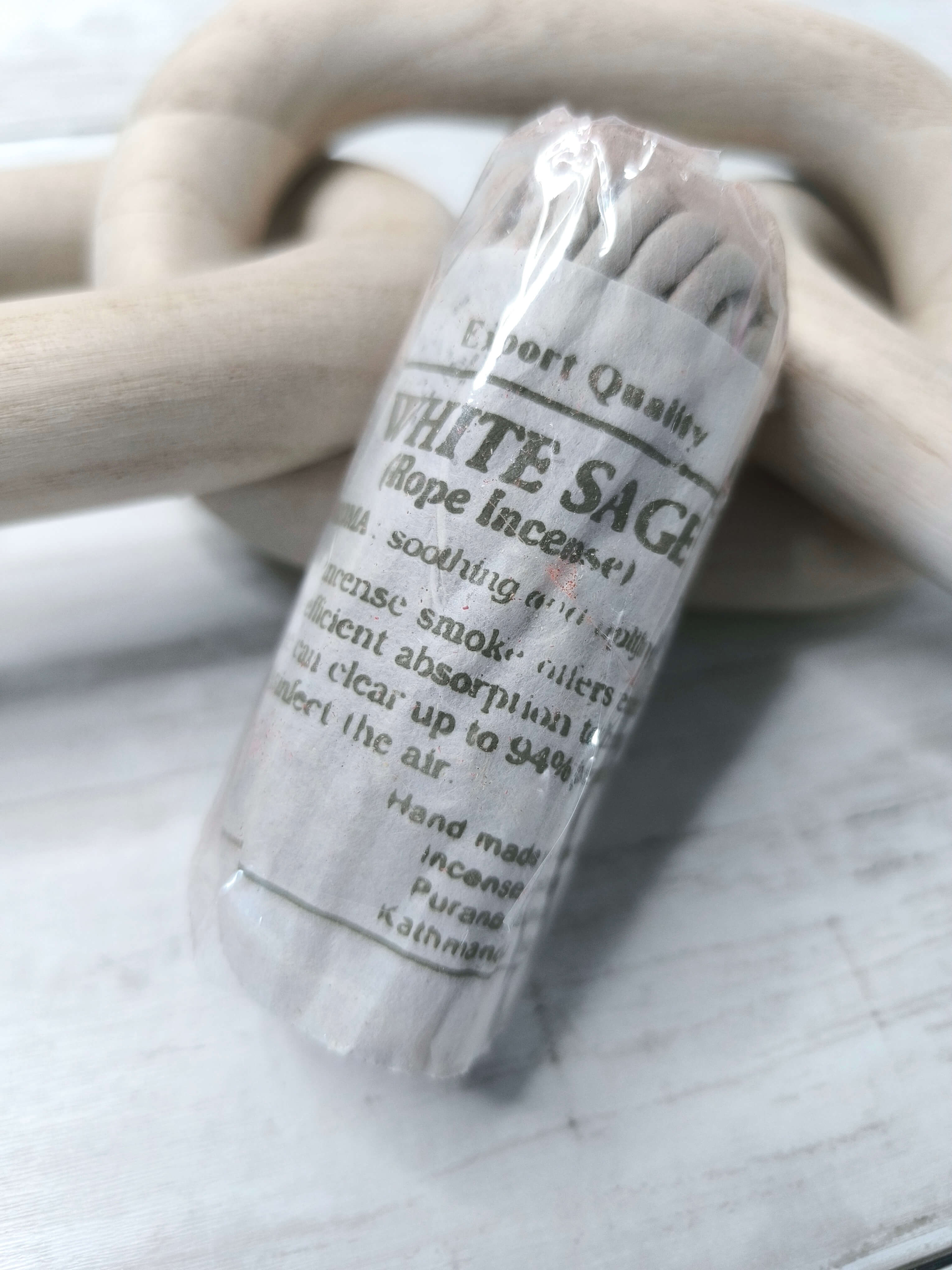 Encens Sauge Blanche en Cordelettes - Purification Puissante · Lot de 40 pièces