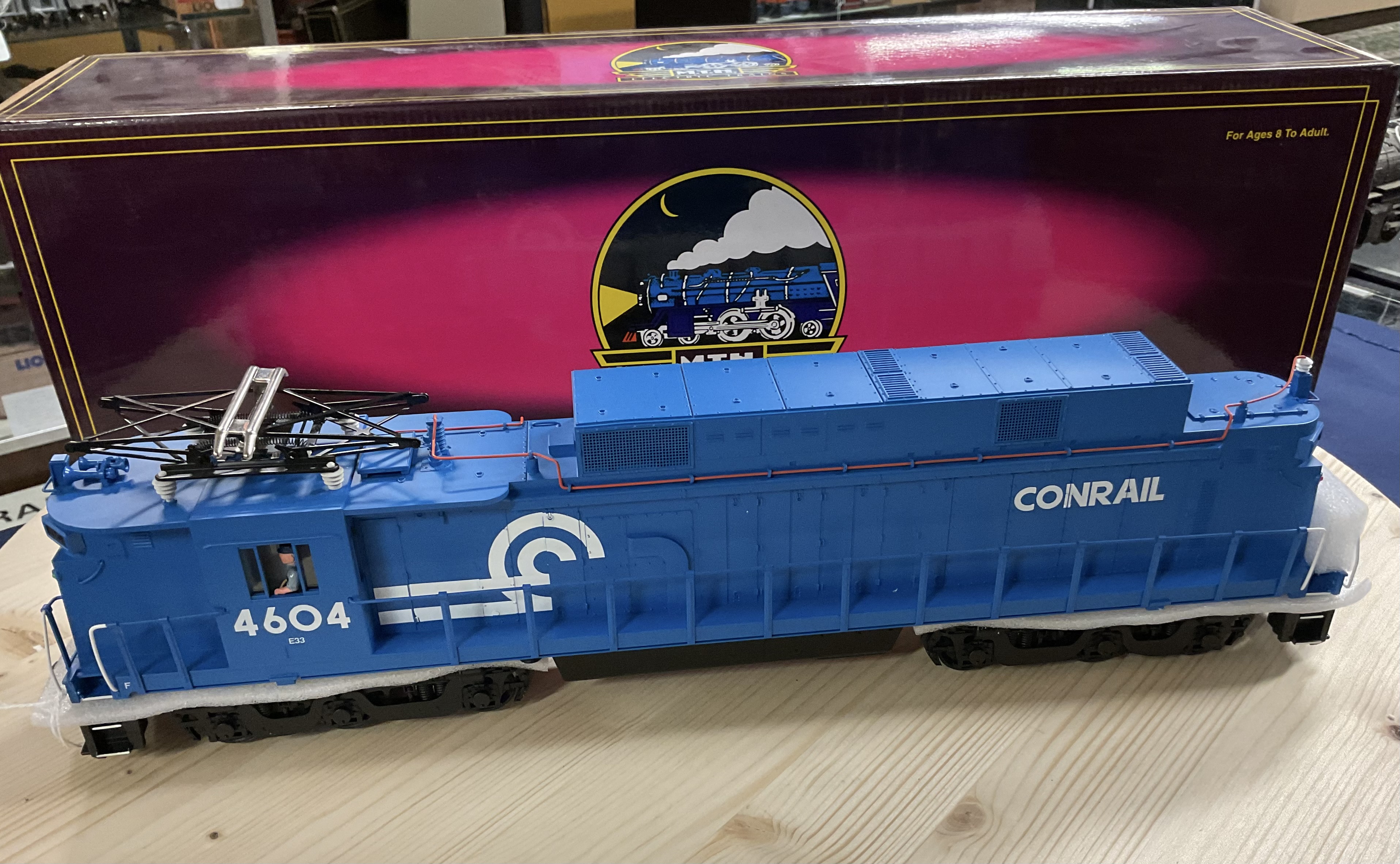 MTH 20-5509-1 Conrail O scale E-33 Rectifier Electric Premier with /Proto-Sound3-Rail Proto-Sound #4604 Model Train