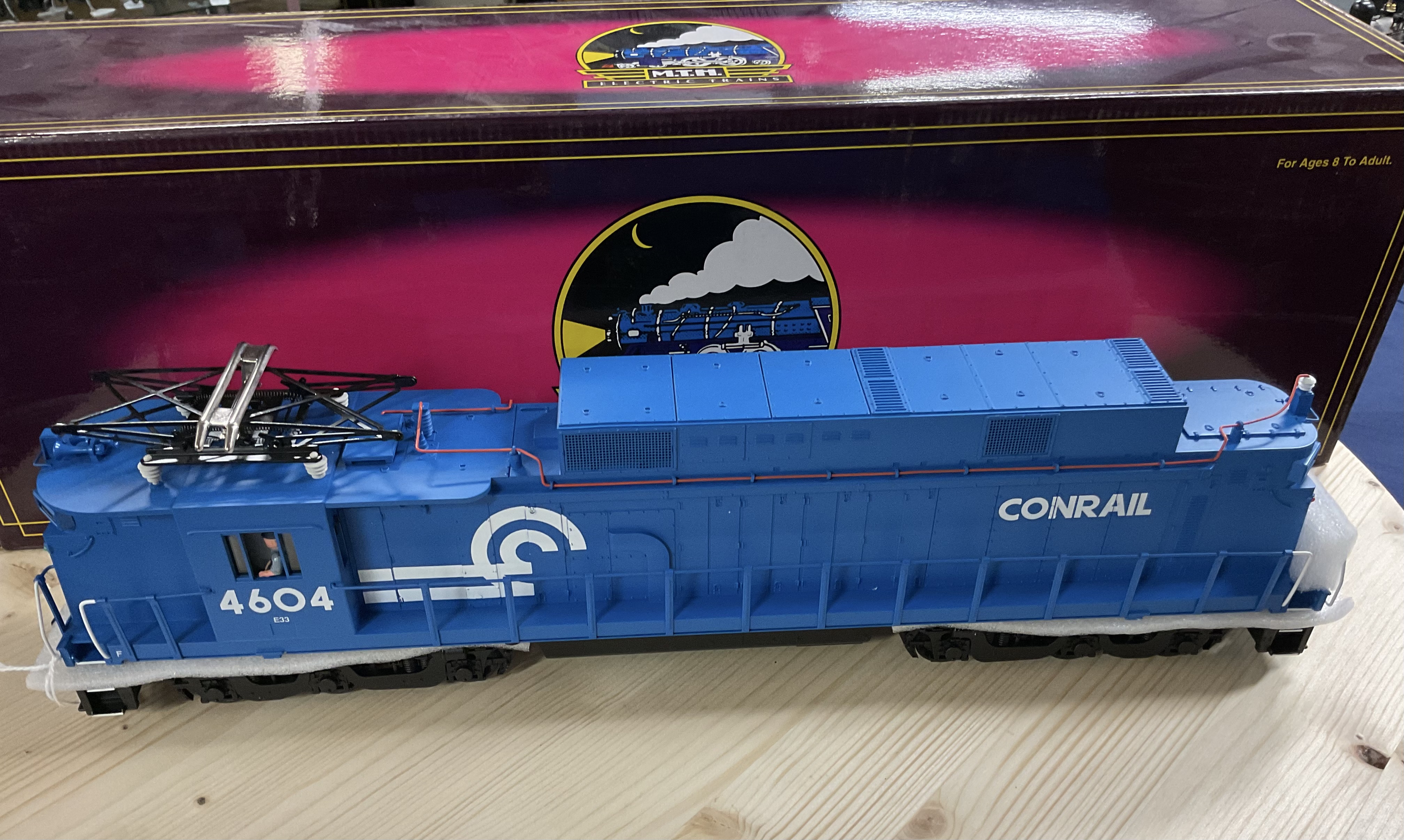 MTH 20-5509-1 Conrail O scale E-33 Rectifier Electric Premier with /Proto-Sound3-Rail Proto-Sound  #4604 Model Train