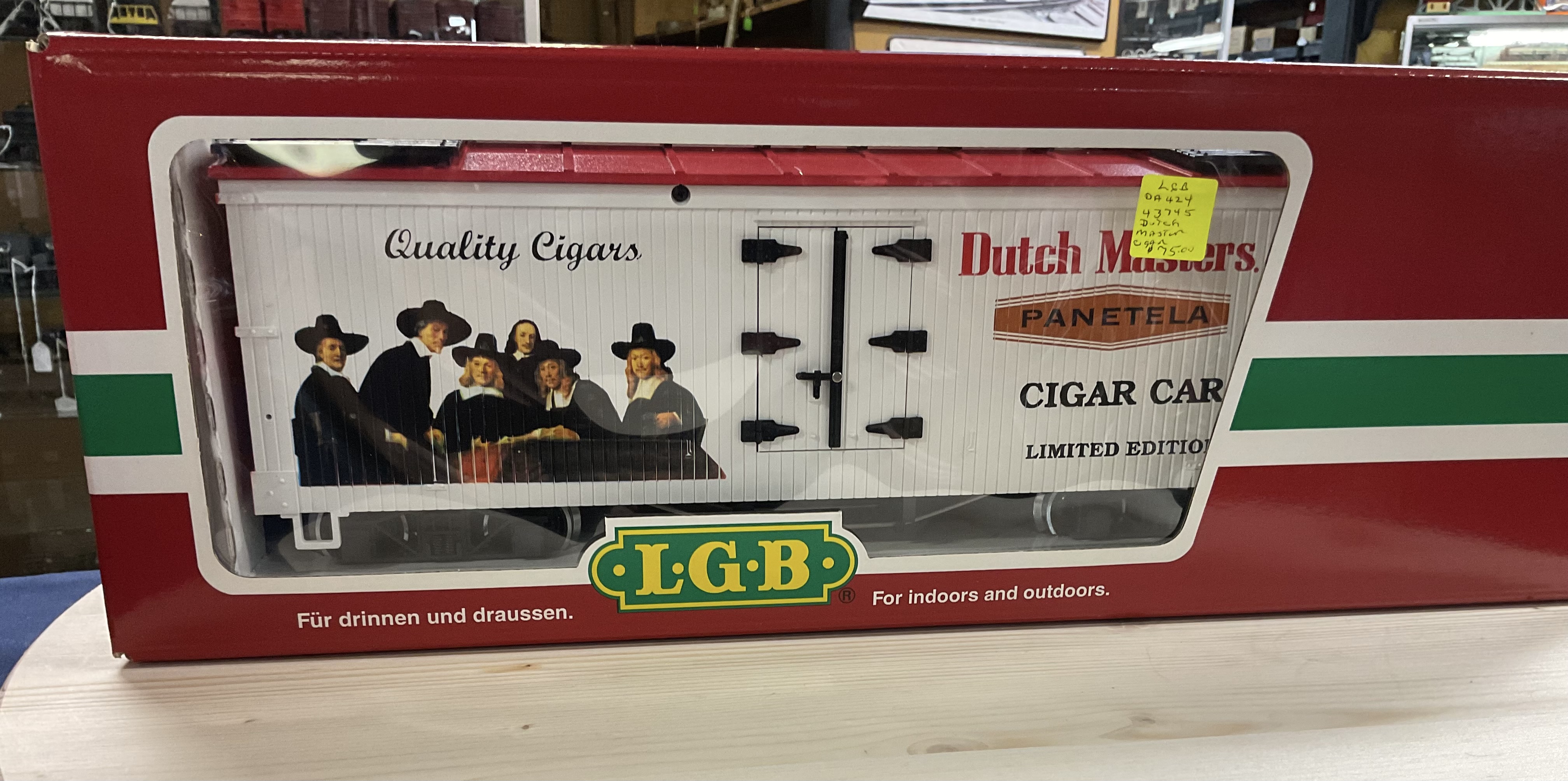 LGB 43745 G-Scale Dutch Masters Panetela Cigar Car, Wilson Brothers Circus Limited Addition  