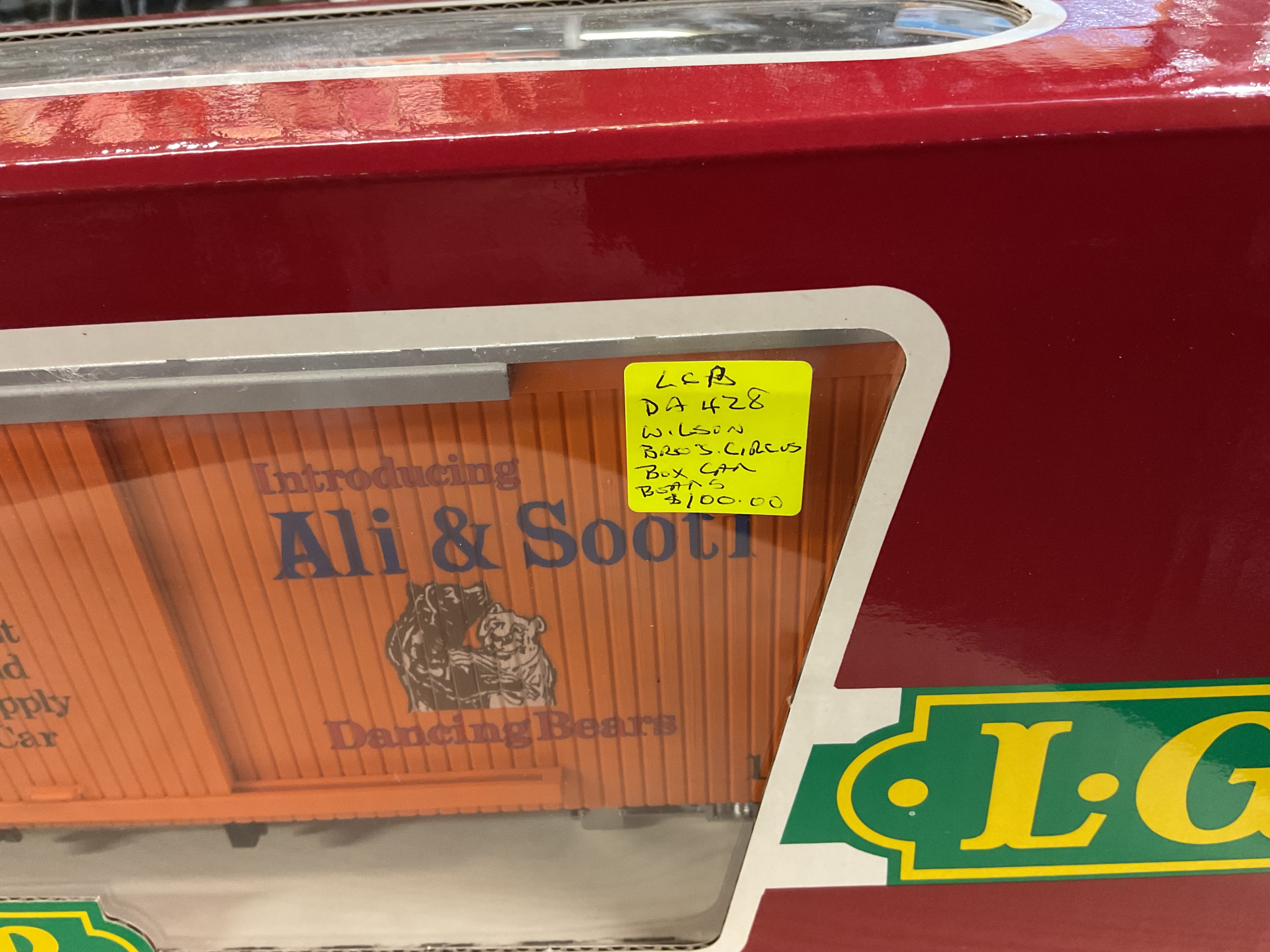 L.G.B. 4067-DG G-Scale Ali & Sooti Wilson Brothers Circus Boxcar 
