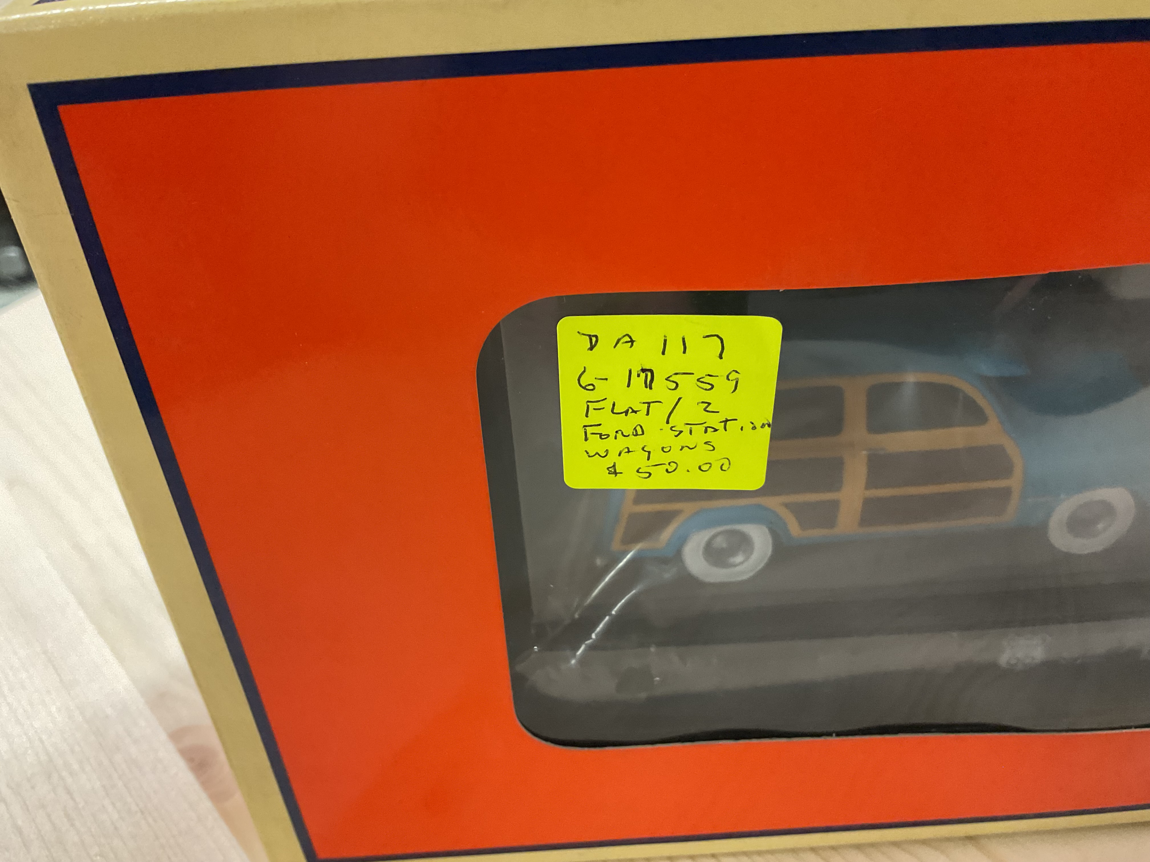 Lionel 6-17559 O-Scale Route 66 Flat Car With 2 Wagons