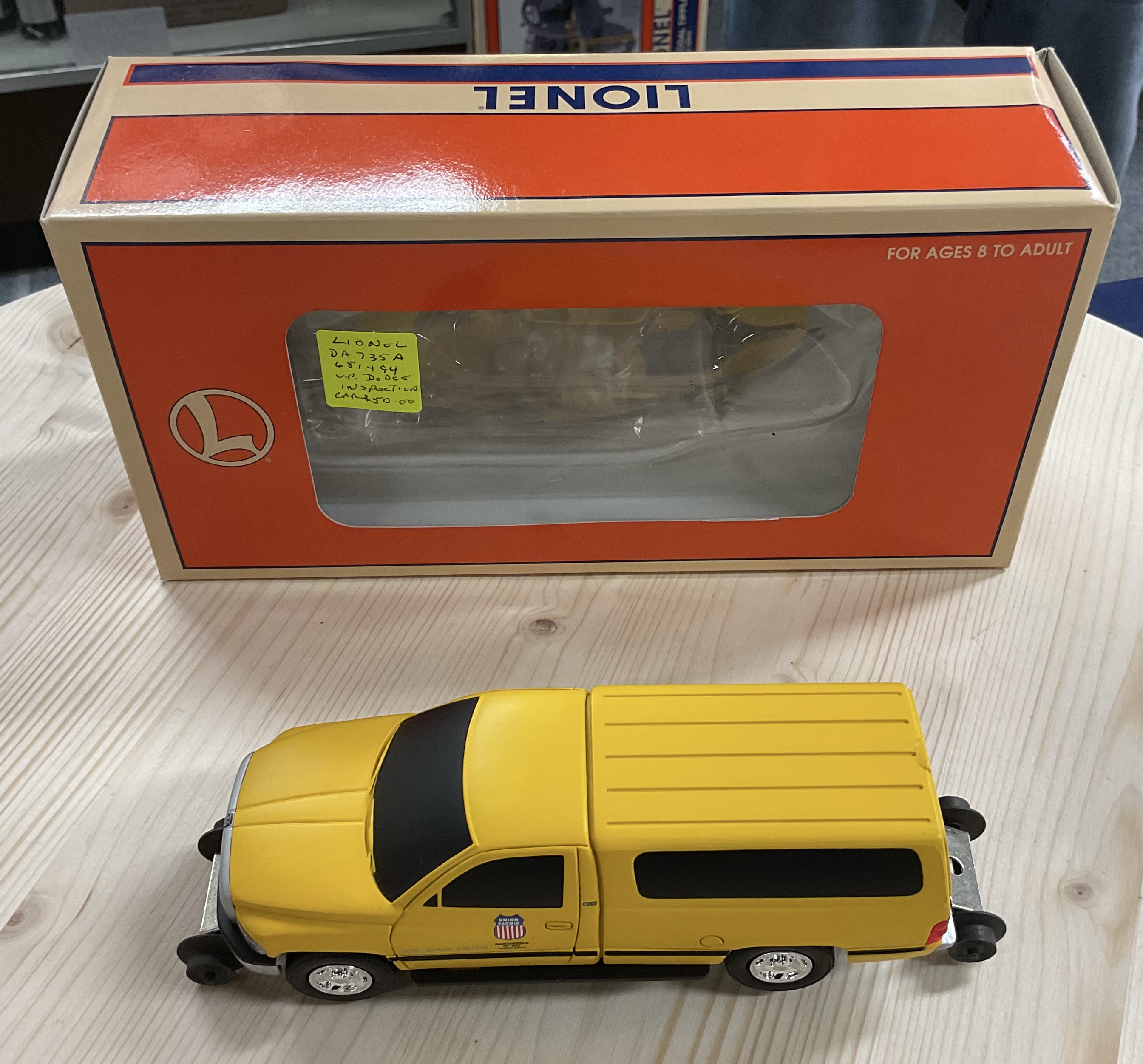 NOS (New Old Stock) Lionel 6-18439 O-Scale Union Pacific Dodge Ram Track Inspection Vehicle with Original Box