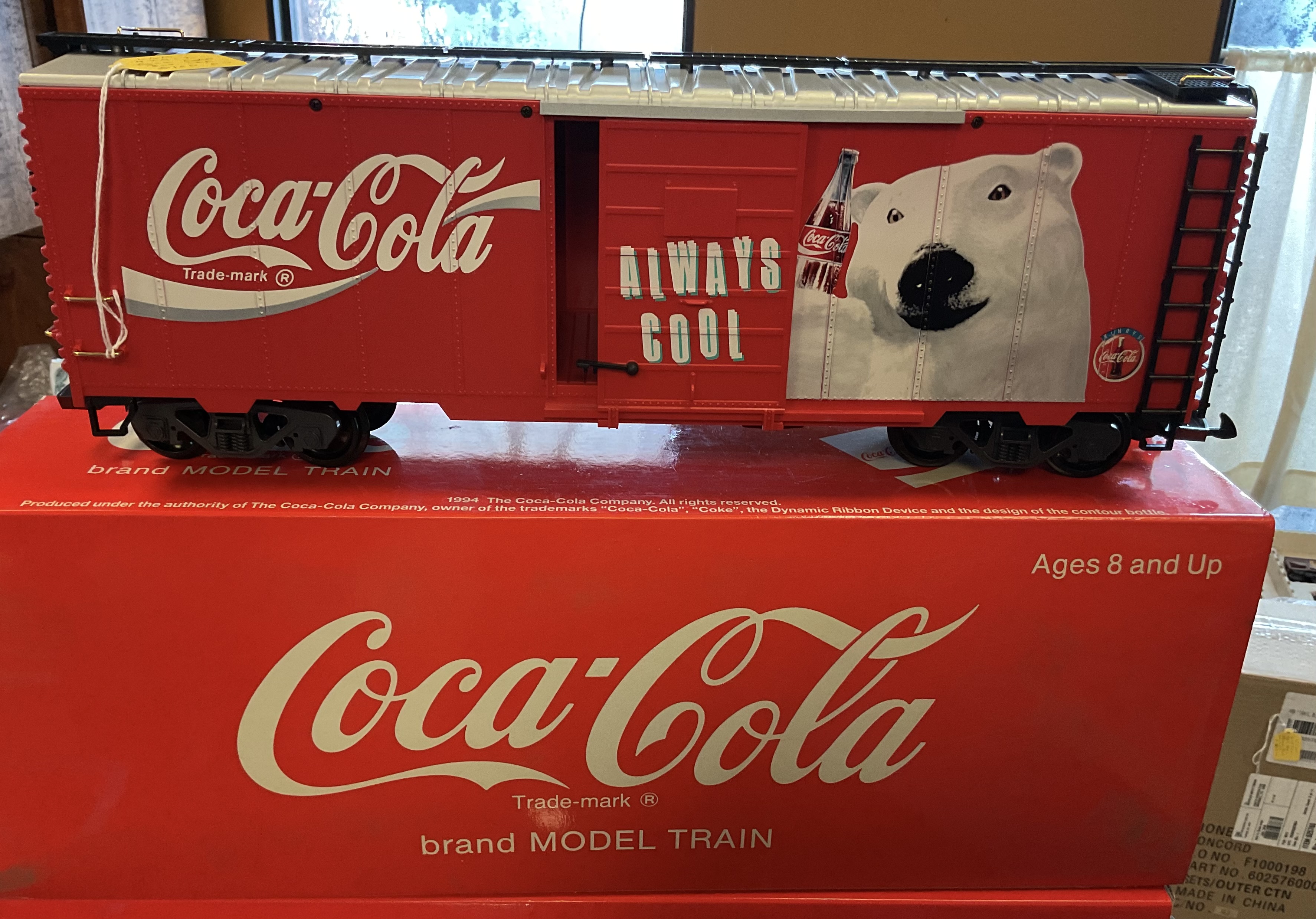 NOS (New Old Stock) LGB 42912 G-Scale Coca-Cola Boxcar (Polar Bear) with Original Box