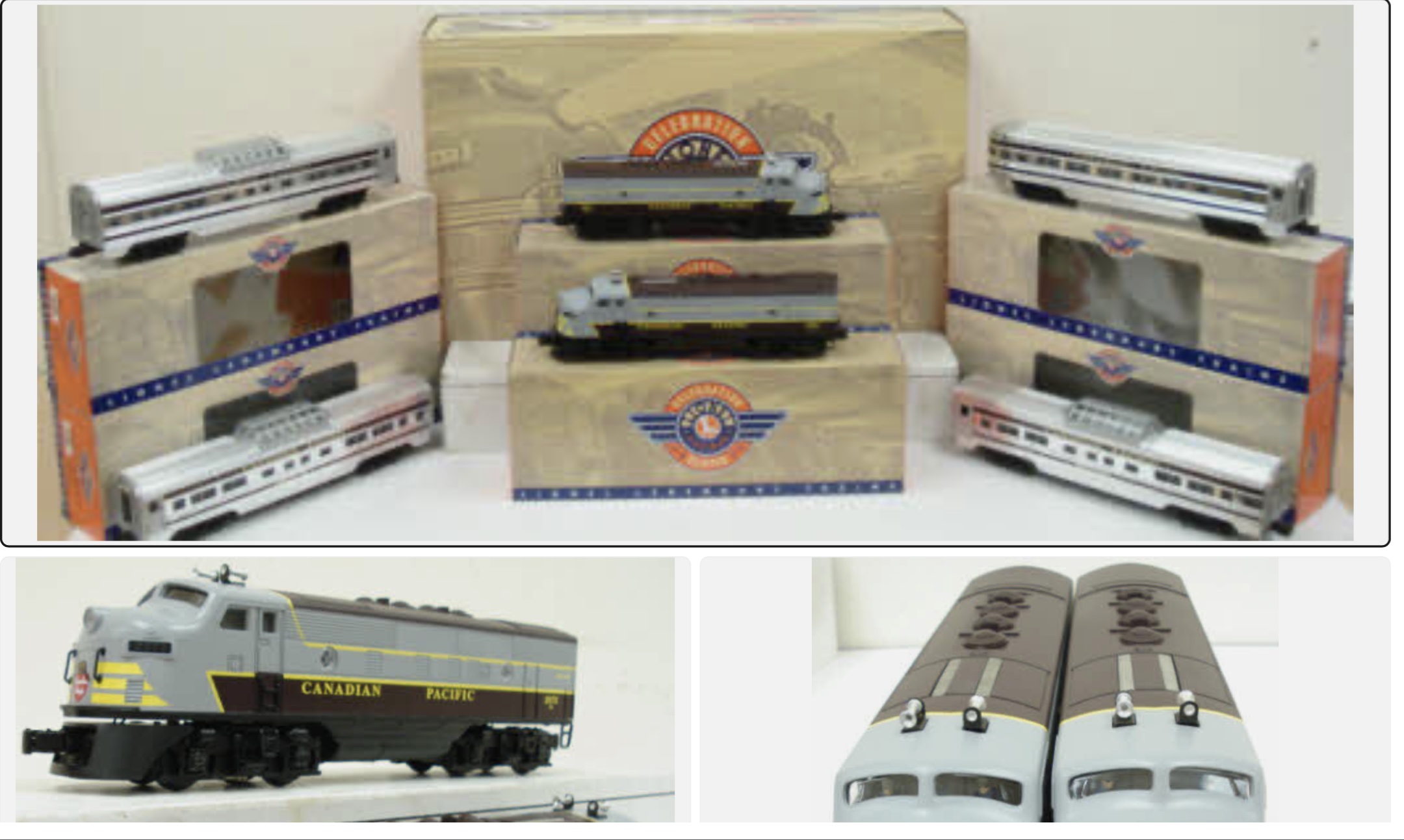 Lionel 6-21759 O-Scale Canadian Pacific F3 AA Passenger Set, New Old Stock Sealed in Factory Box in Original Shipping Box 