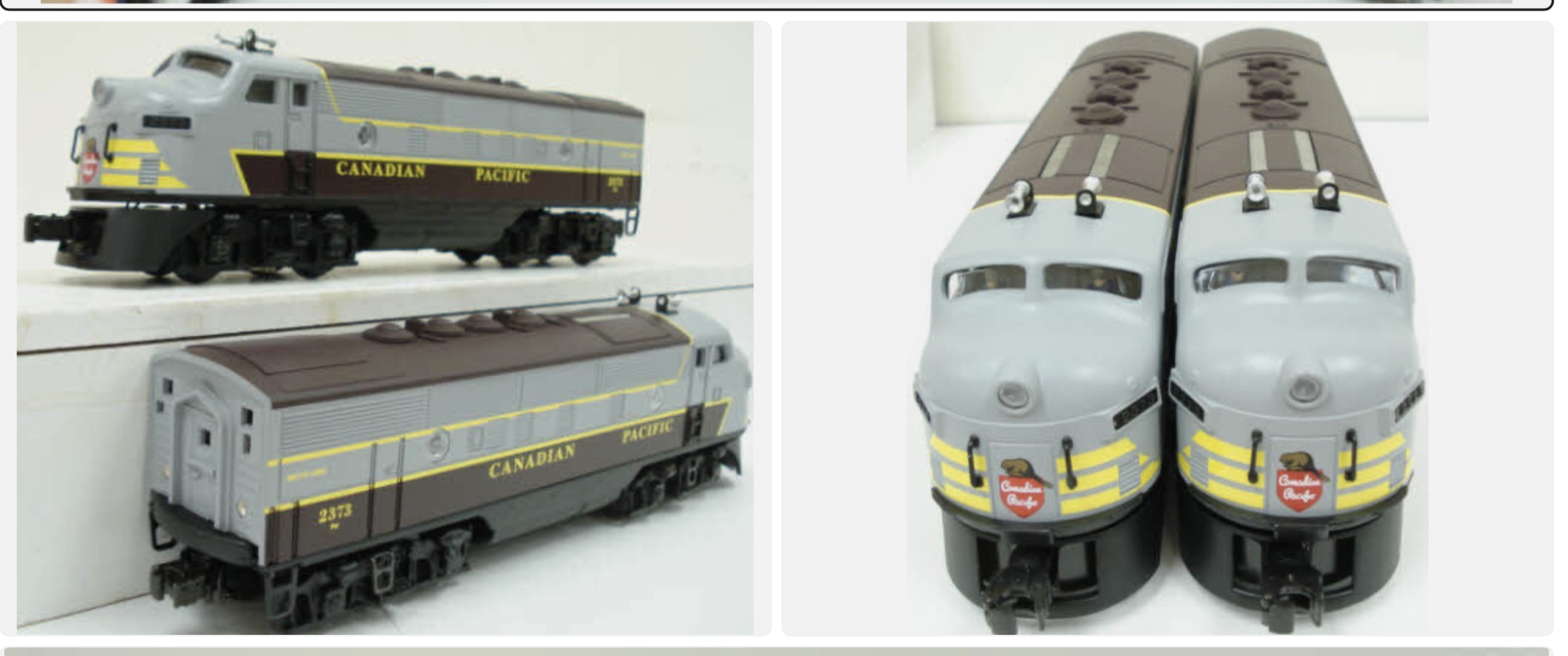 Lionel 6-21759 O-Scale Canadian Pacific F3 AA Passenger Set, New Old Stock Sealed in Factory Box in Original Shipping Box 