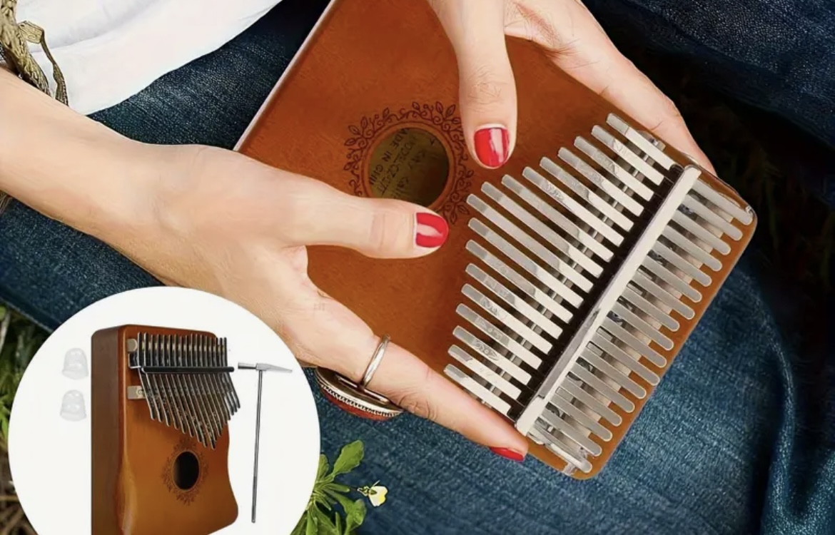 Kalimba Thumb Piano 17 touche Acajou 