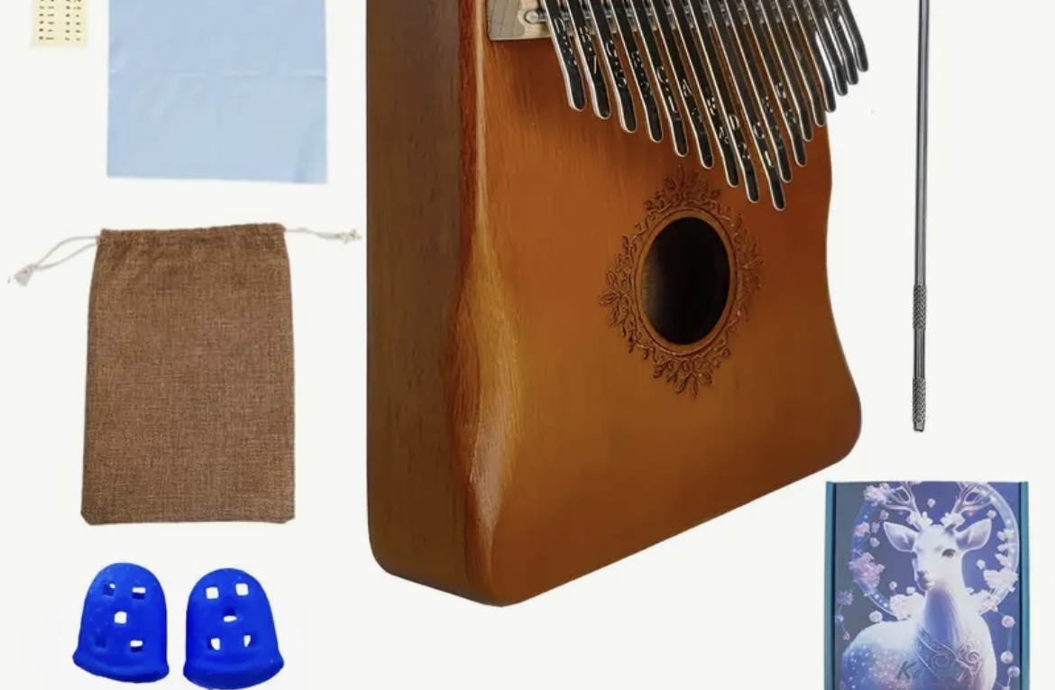Kalimba Thumb Piano 17 touche Acajou 