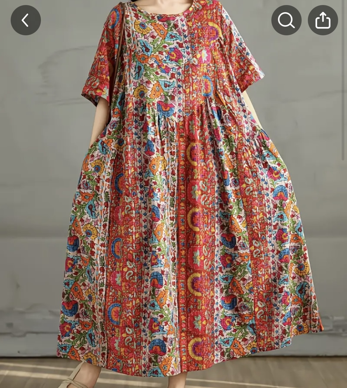 Vintage Bohemian Dress