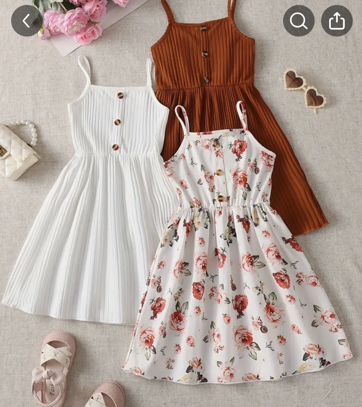 Girls' Summer Dresses Set