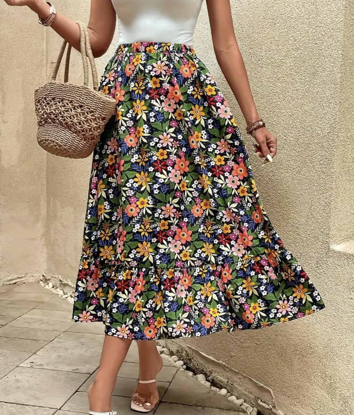 Floral Maxi Skirt