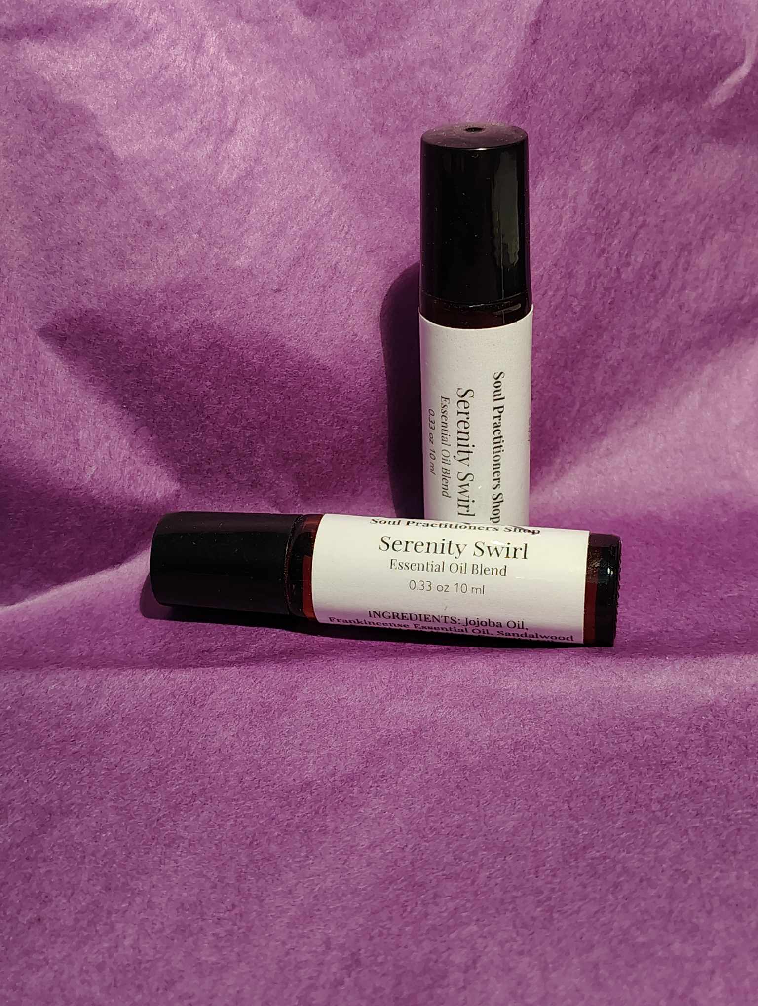 Serenity Swirl – Reiki-Infused Essential Oil Perfume for Peace, Grounding & Inner Calm