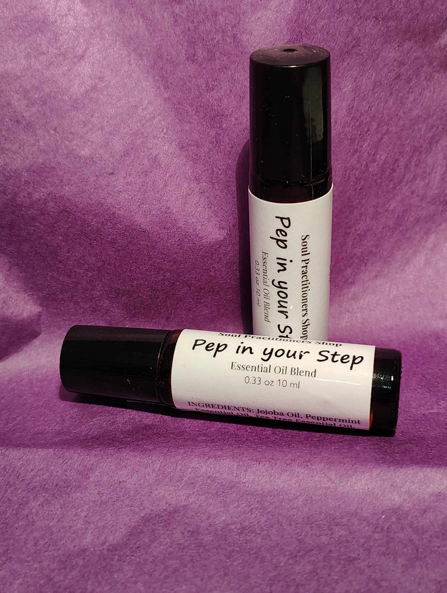 Pep In Your Step – 10ml Essential Oil Roller for Energy, Focus & Mental Clarity