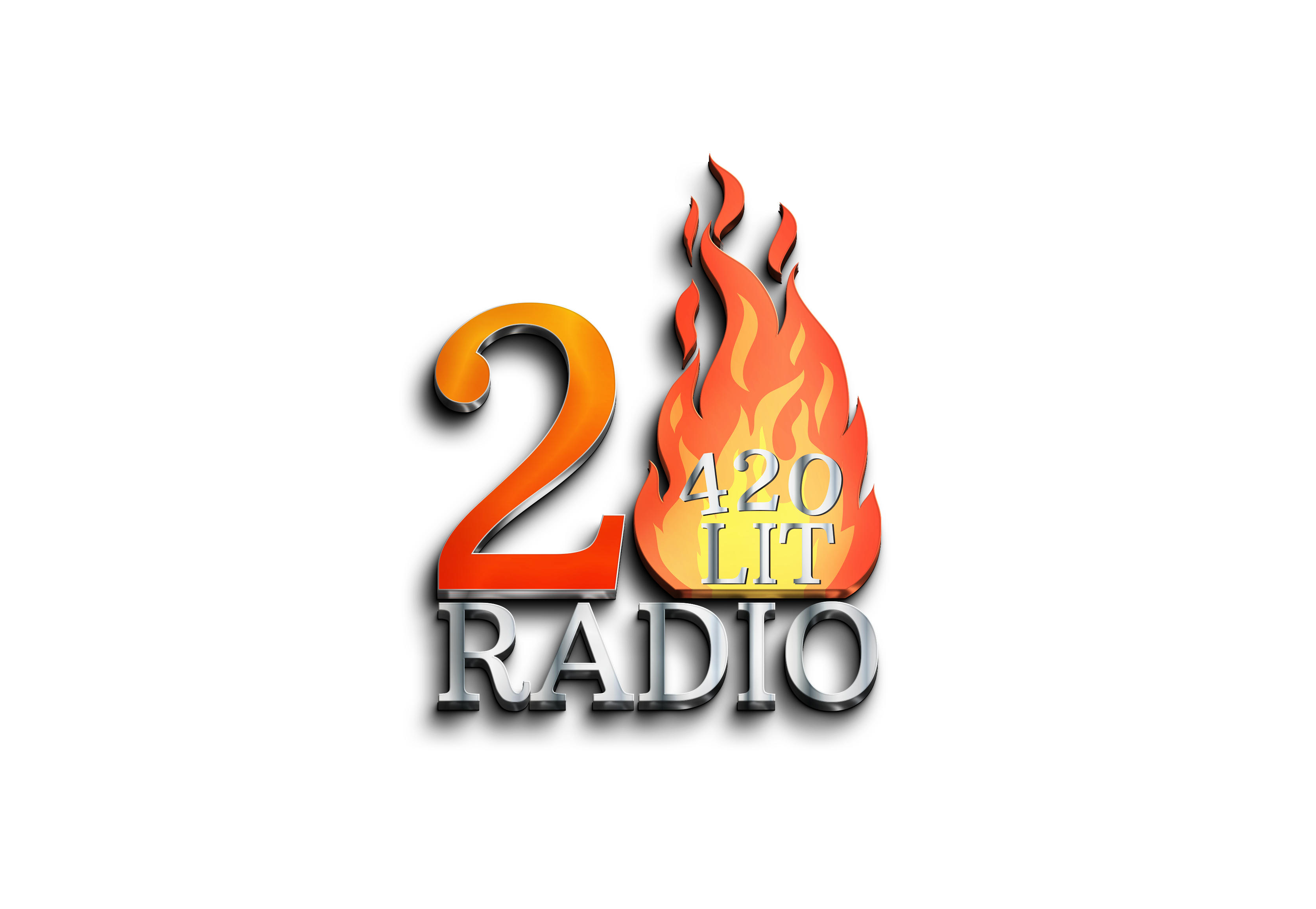 420 Lit Radio Sticker