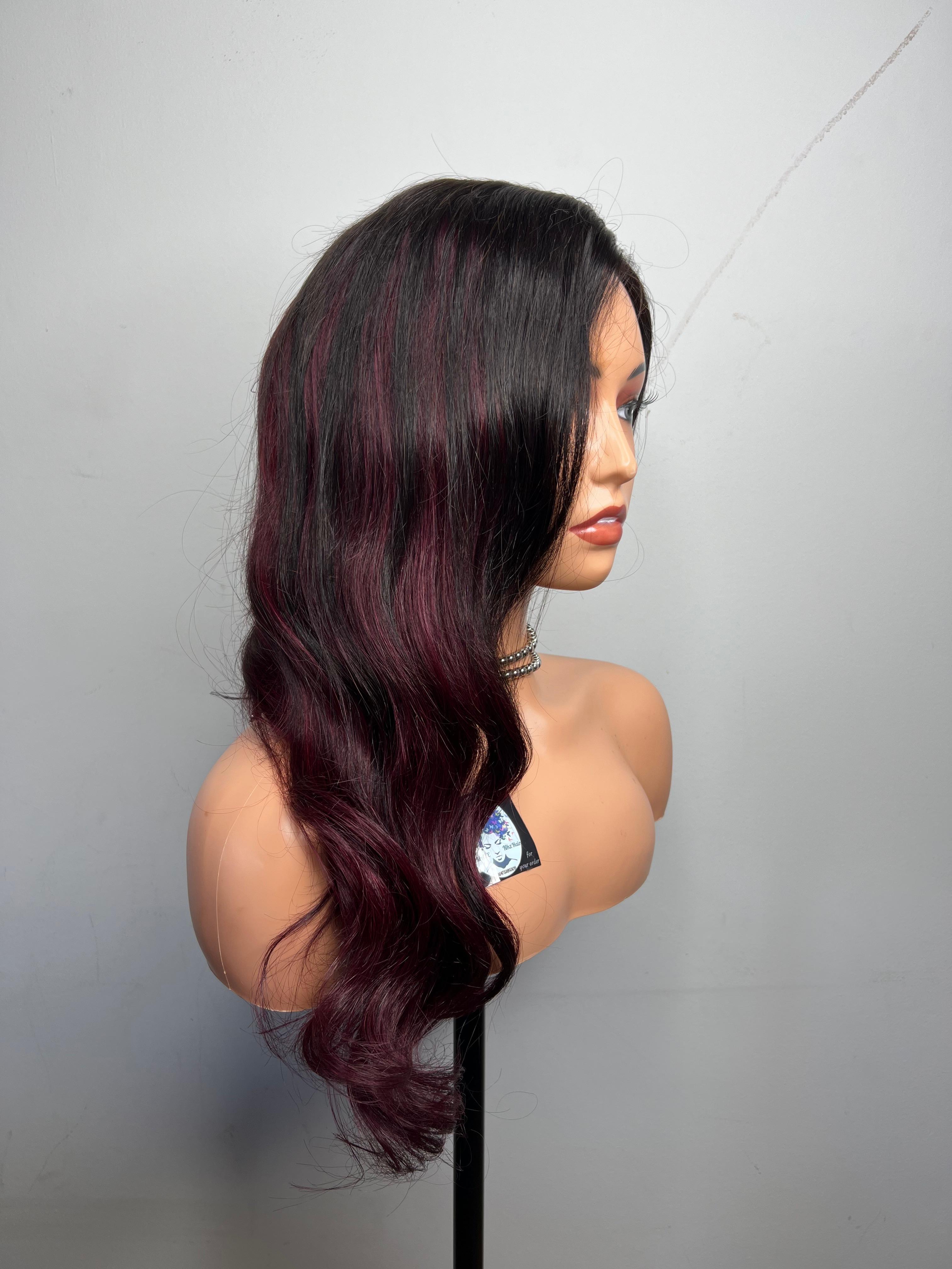Human hair wig 22 inch