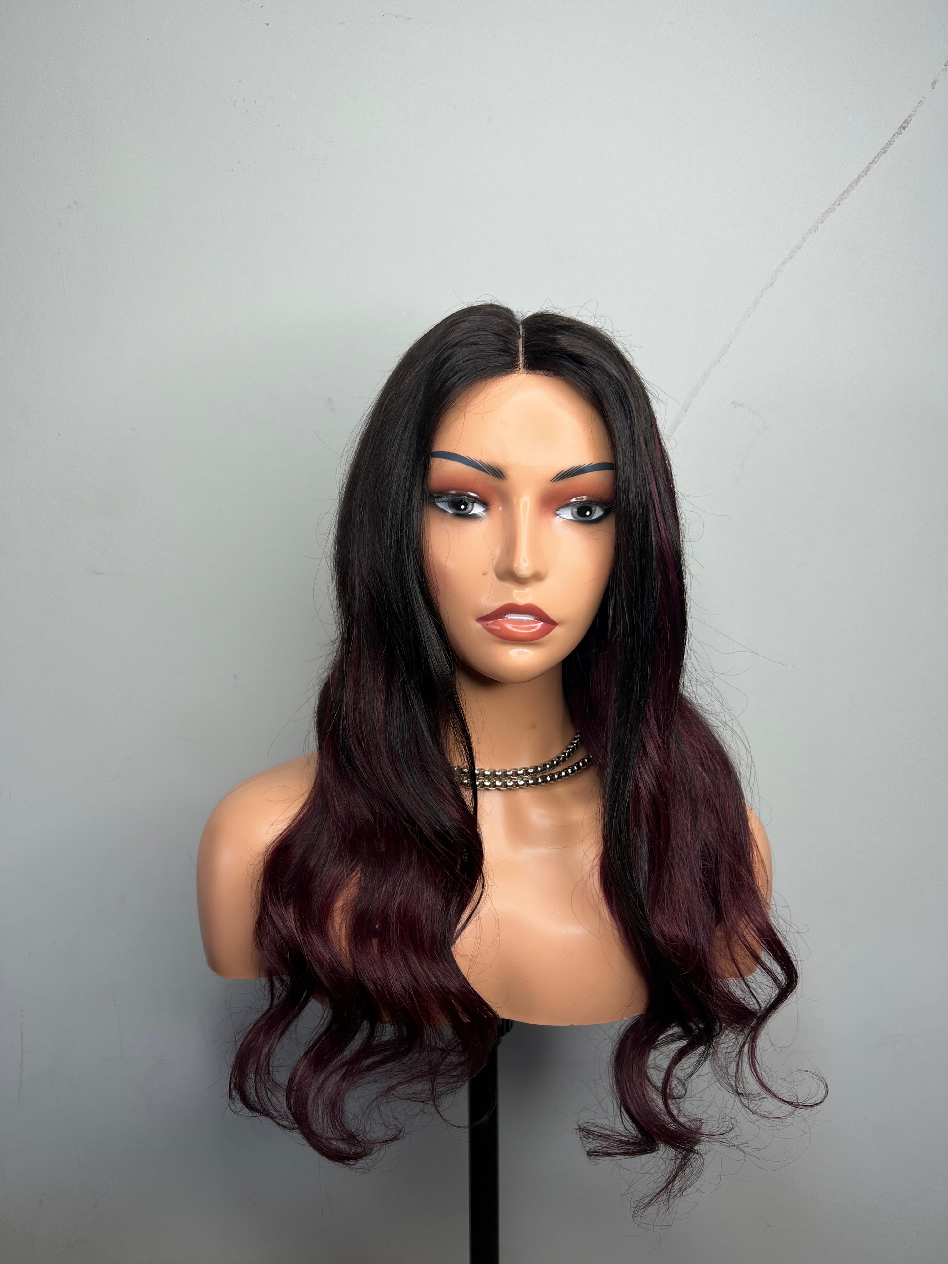 Human hair wig 22 inch