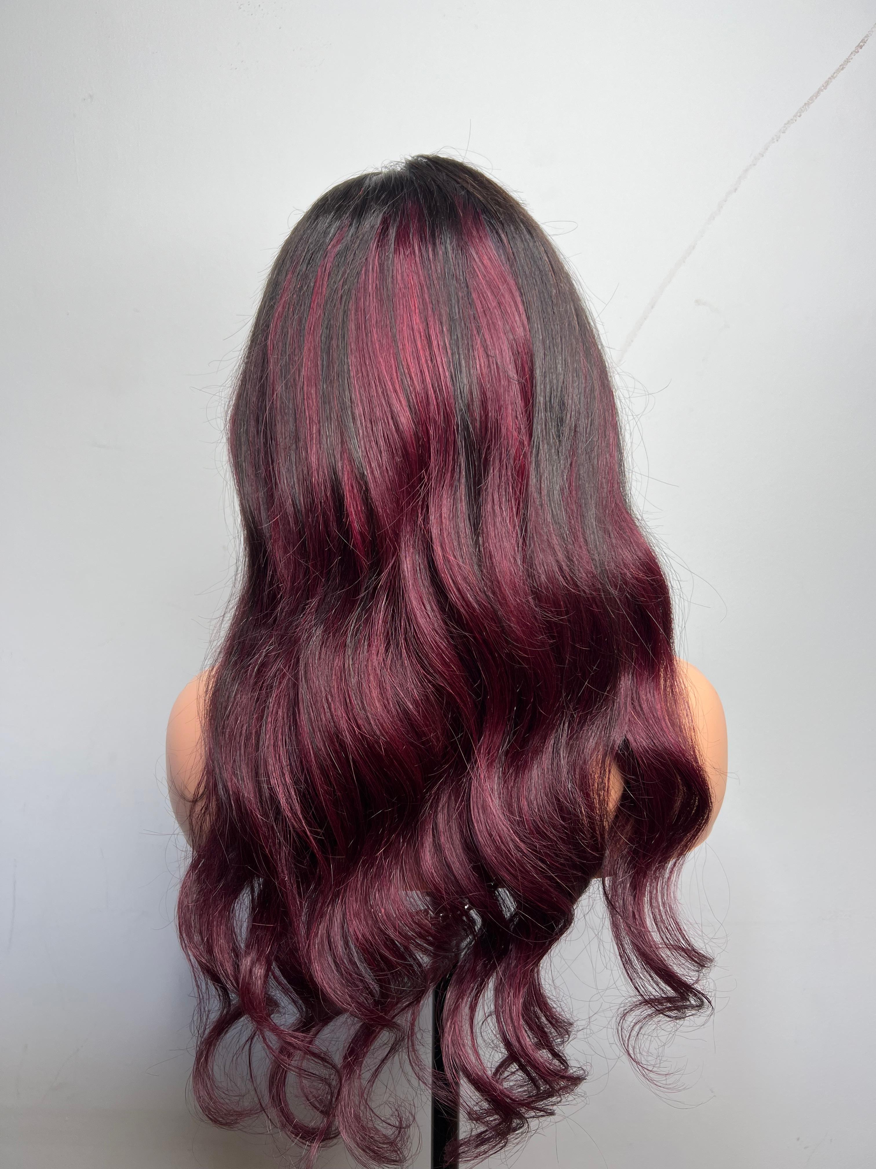 Human hair wig 22 inch