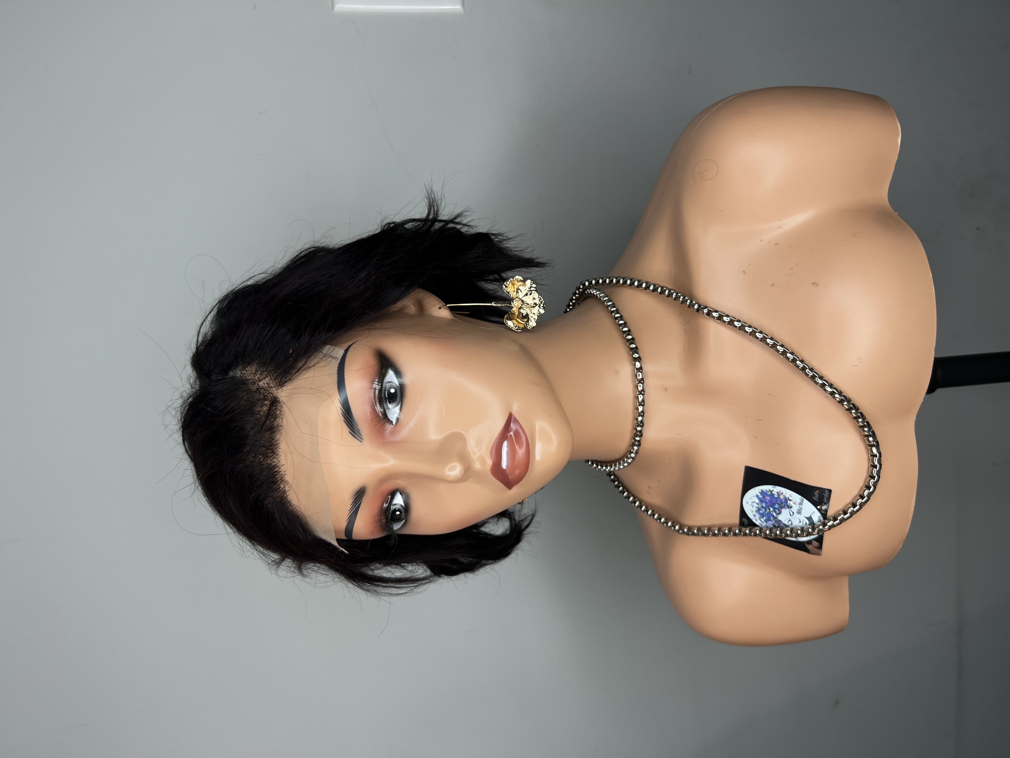 Mini pixie wig with 4*4 closure