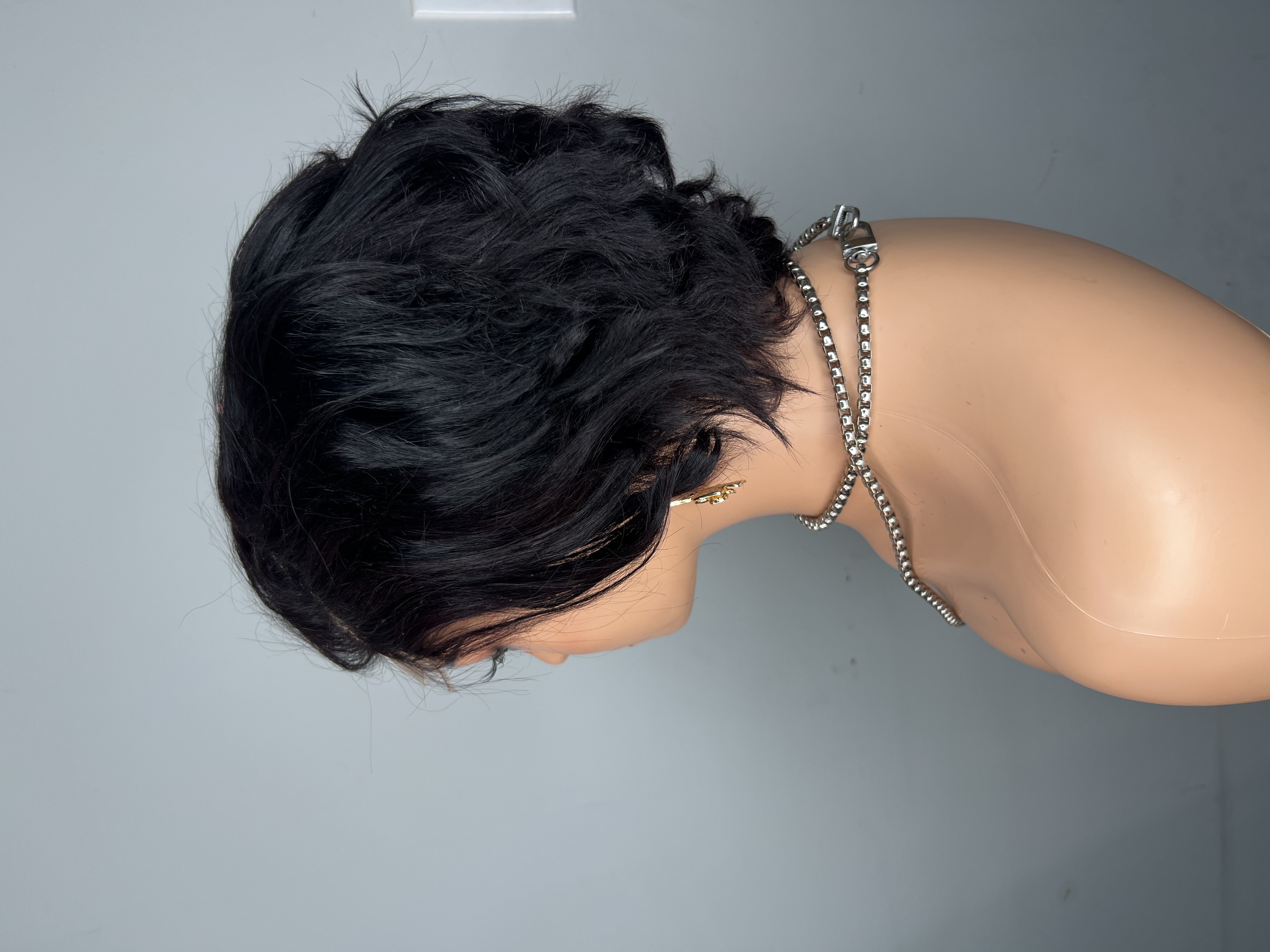 Mini pixie wig with 4*4 closure