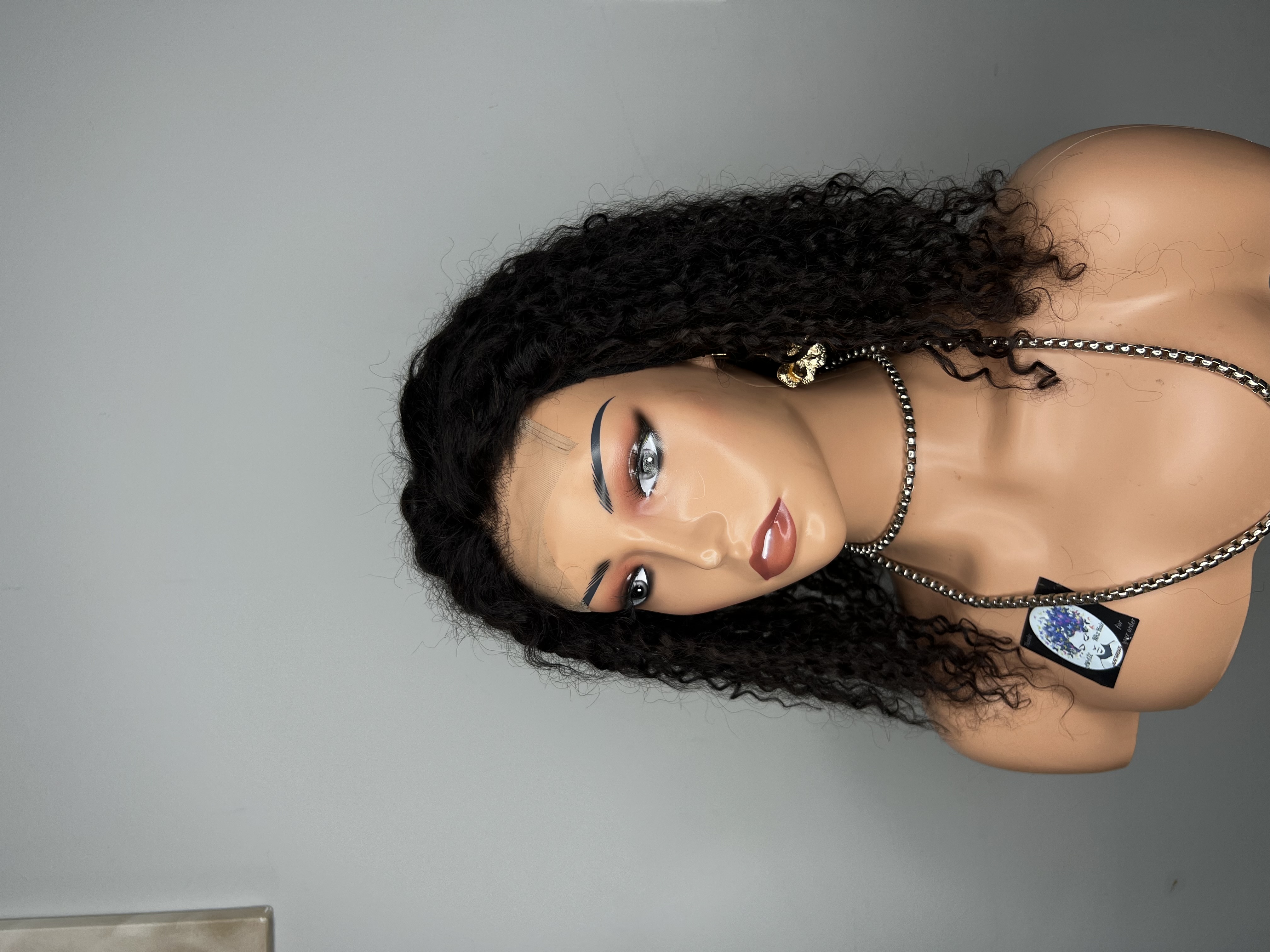 Curly Hair Wig 14 inch with 4*4 closure