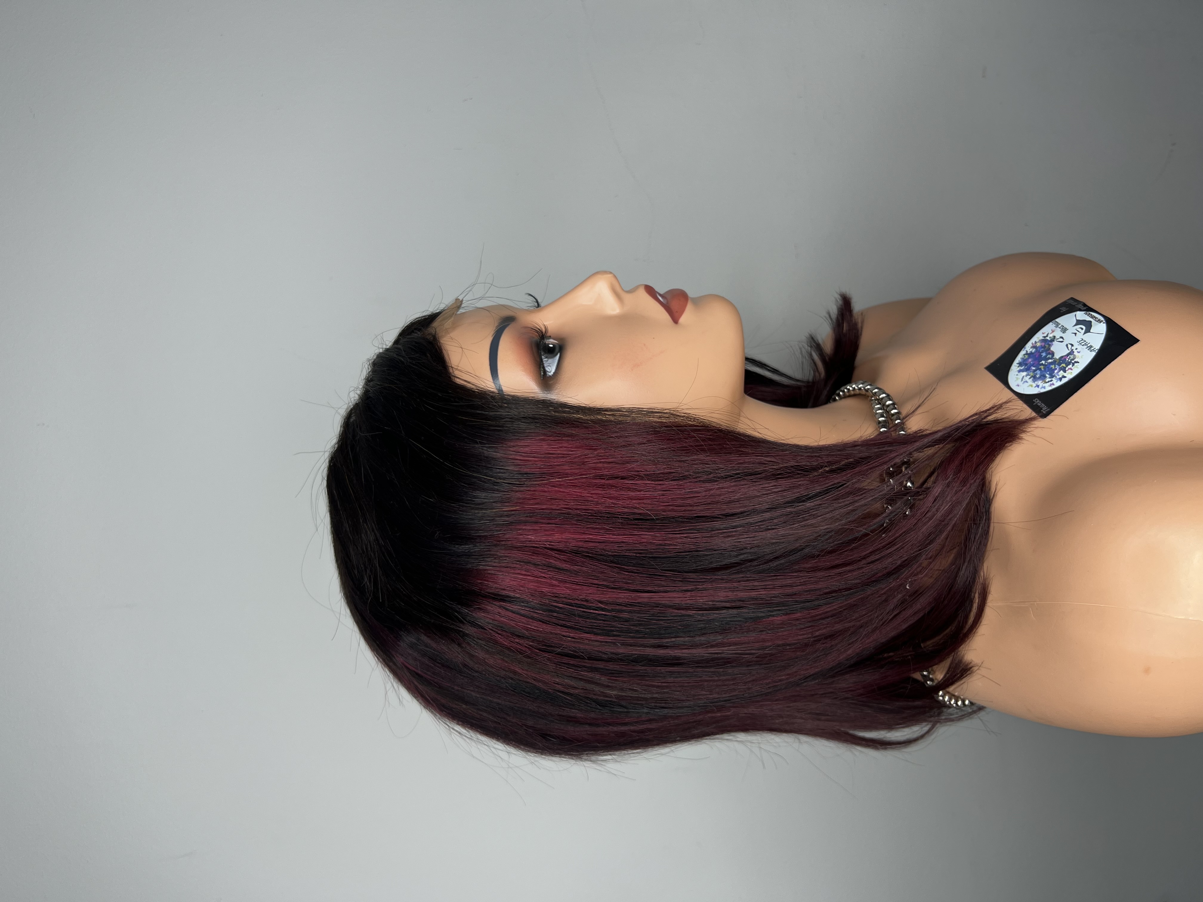 Highlighted colored wig with closure perfect for an everyday look