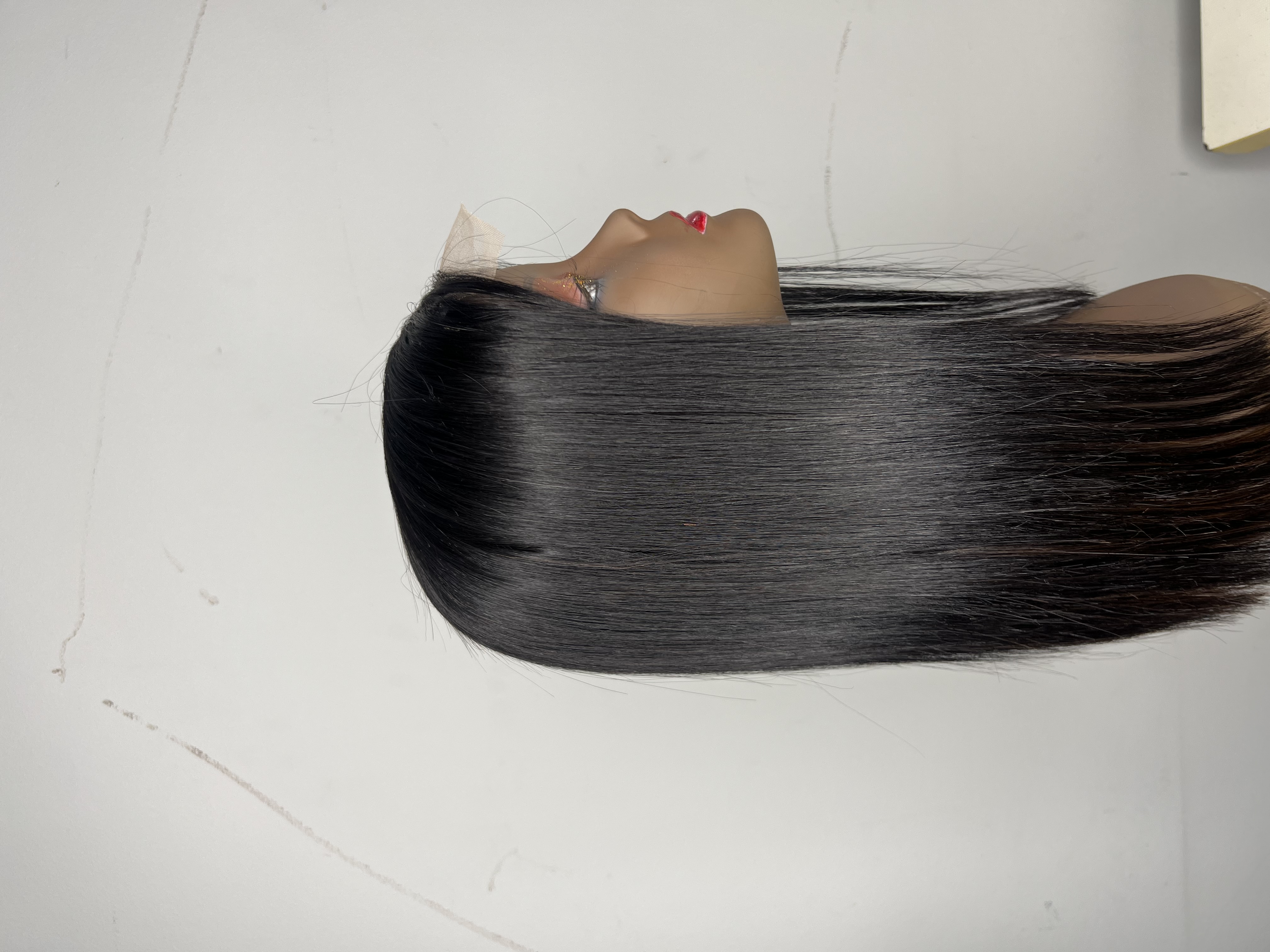 Long Hair 100% bone straight mixture of black and brown