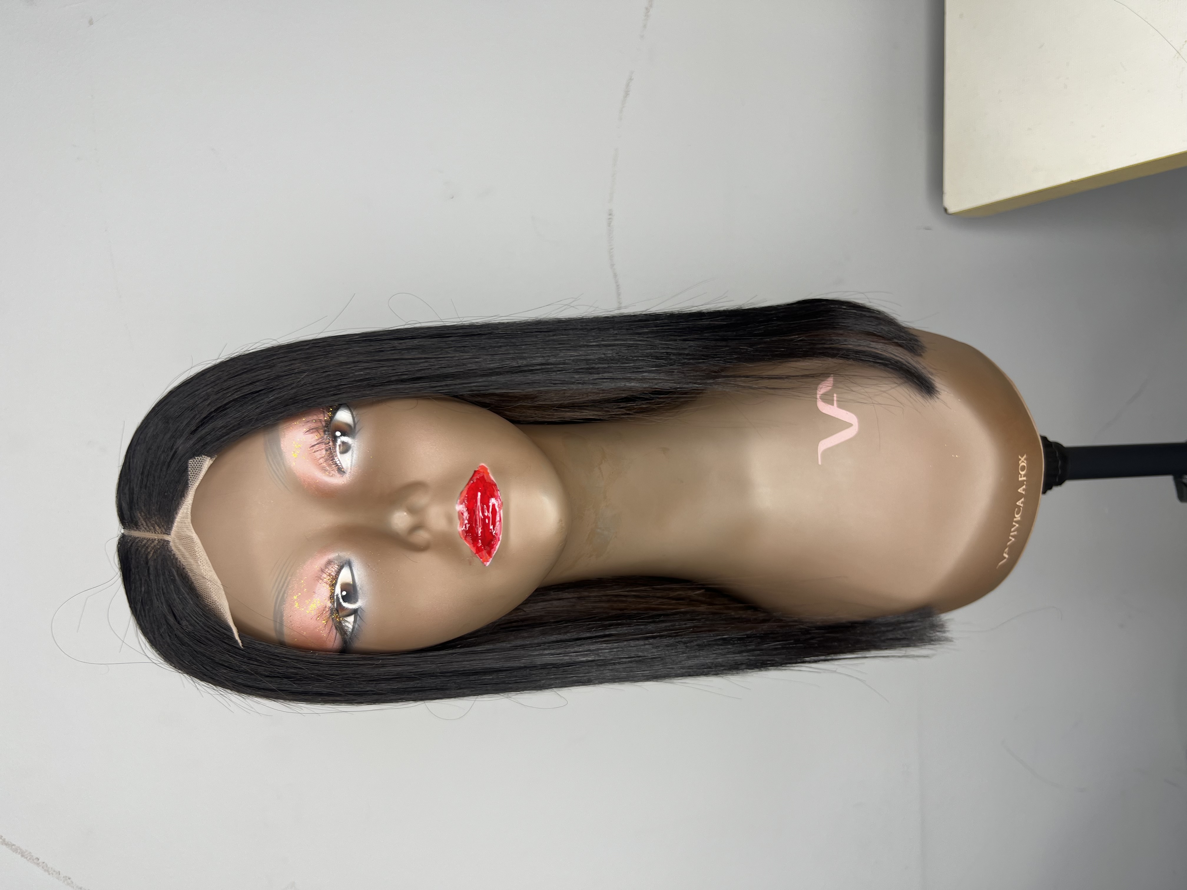 Long Hair 100% bone straight mixture of black and brown