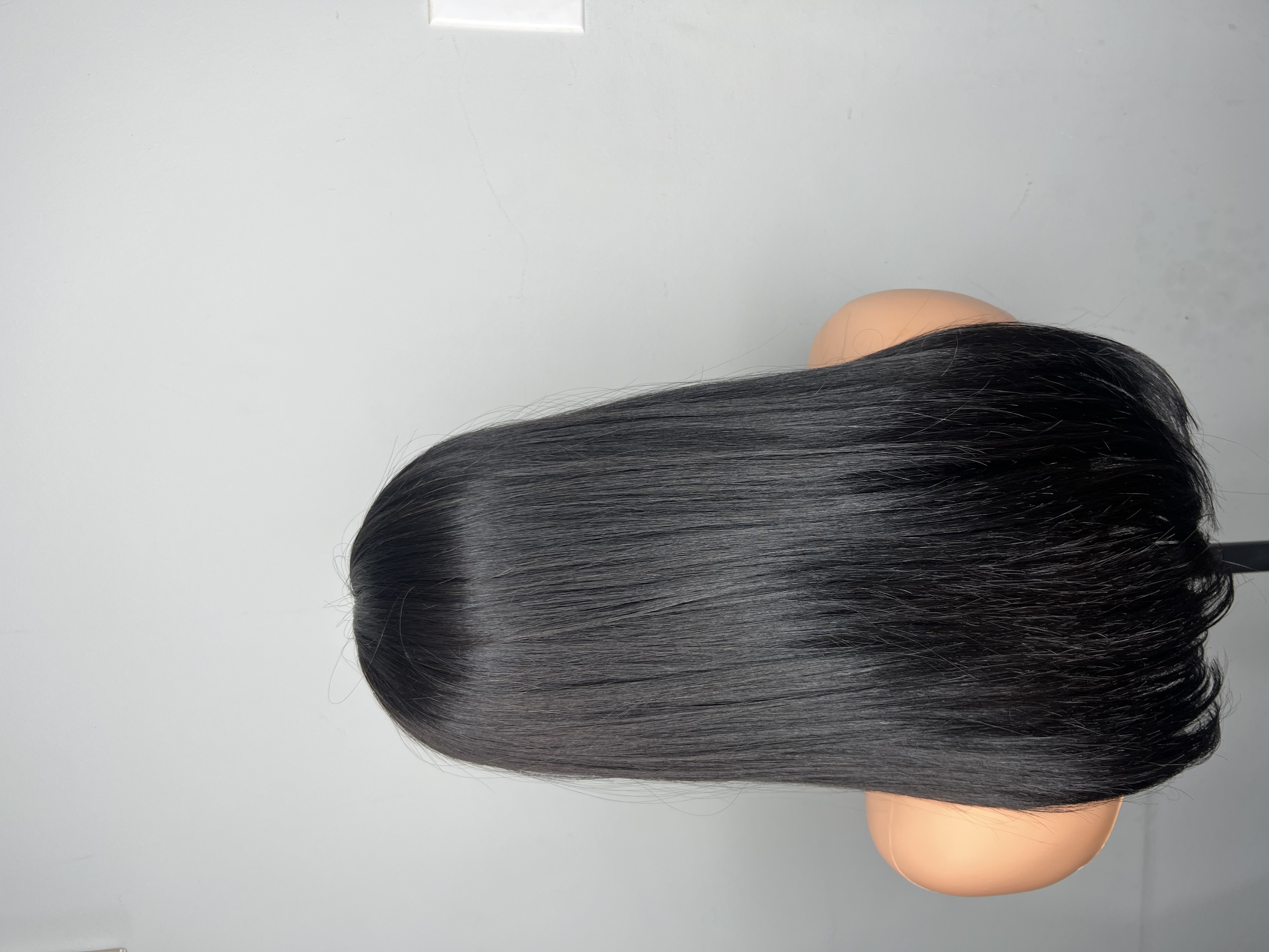 18 inch bone straight Long Black Hair