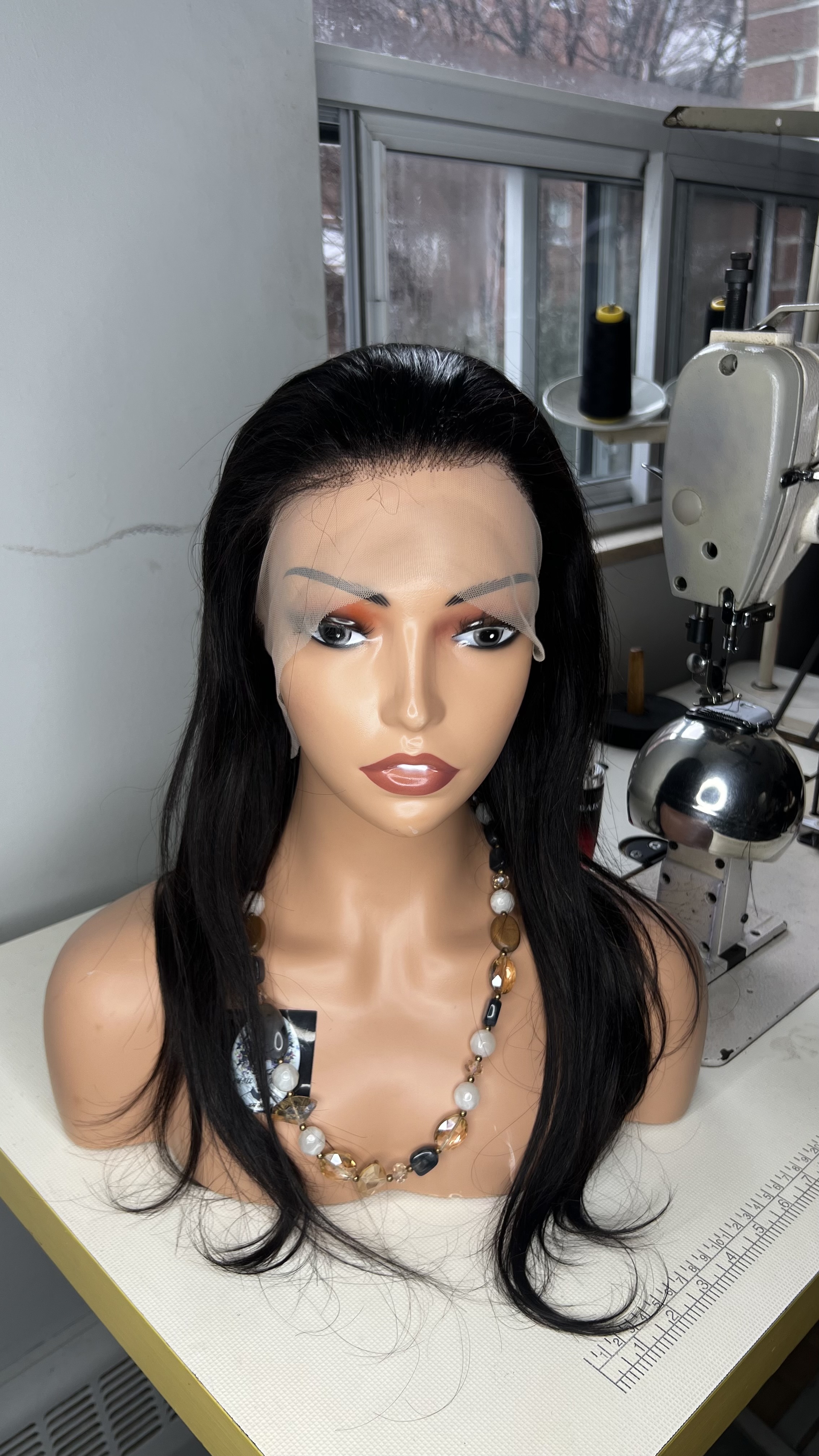 Black Wig with 13*4 frontal 20 inch best quality 