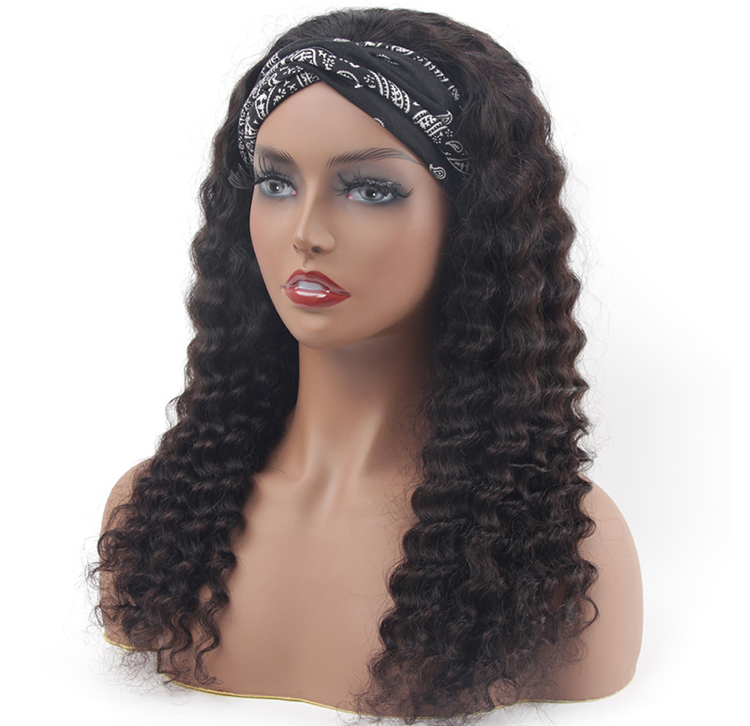 Deep Curly Headband Wig