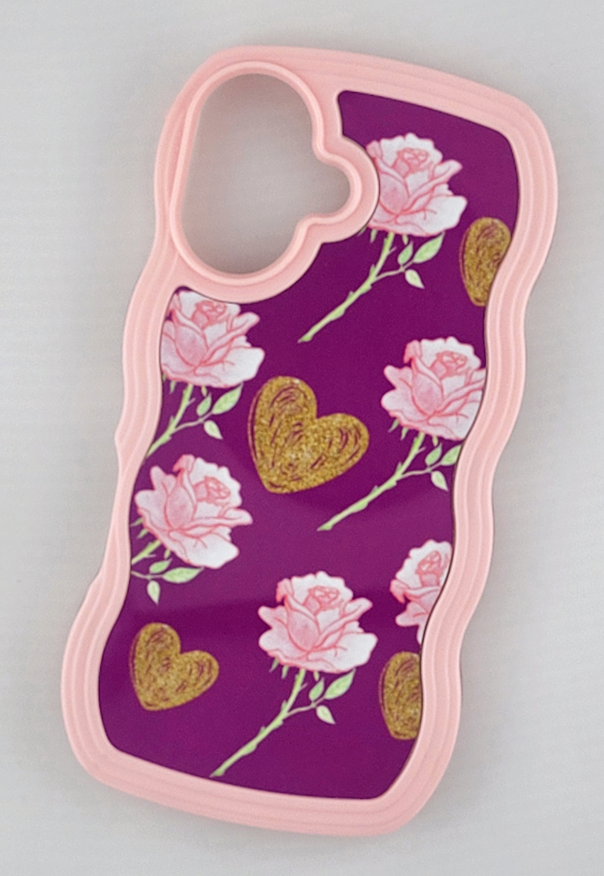 iPhone 16 pro- Roses & Hearts Phone Case