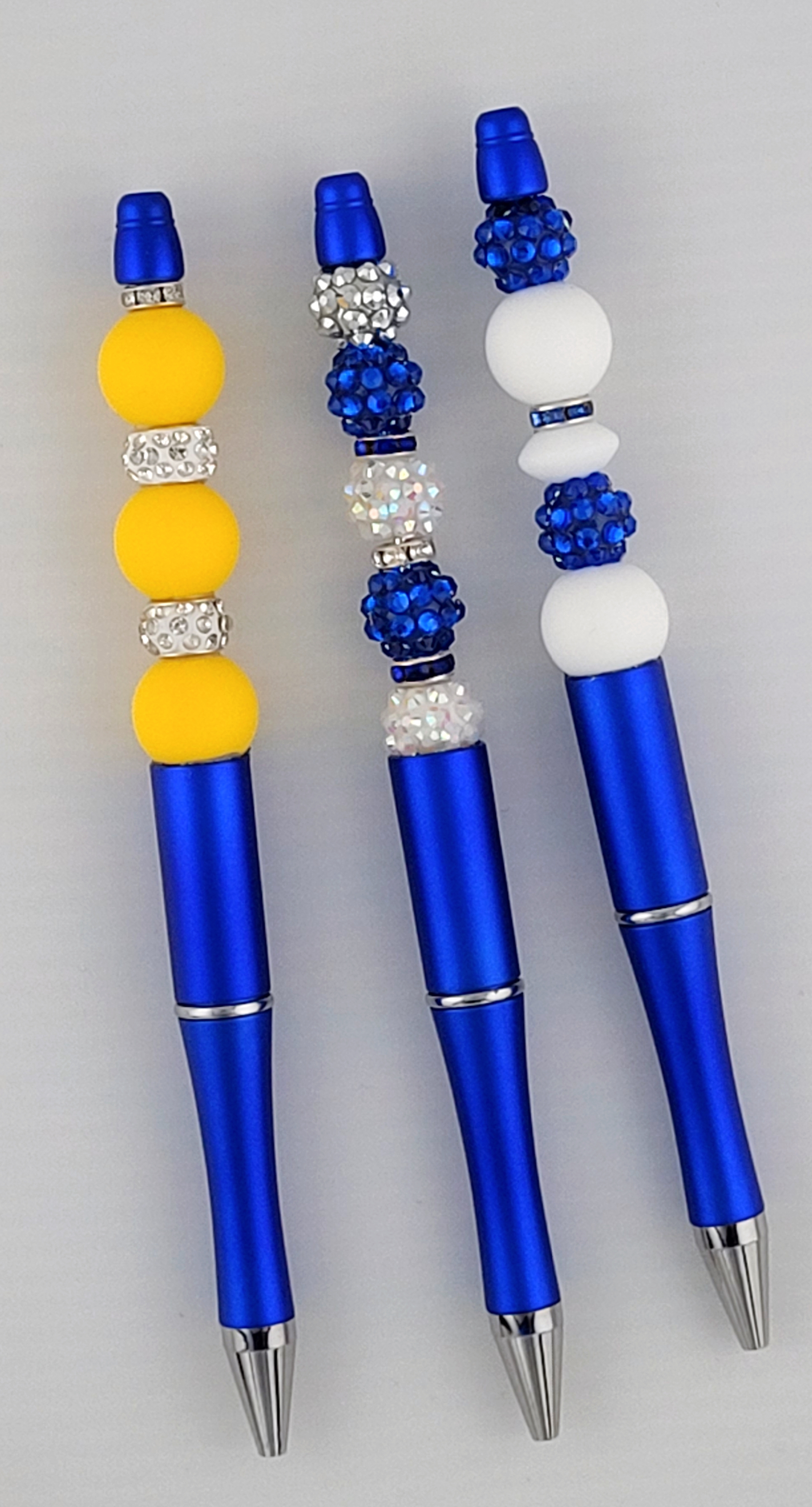 Blue Beaded Pens
