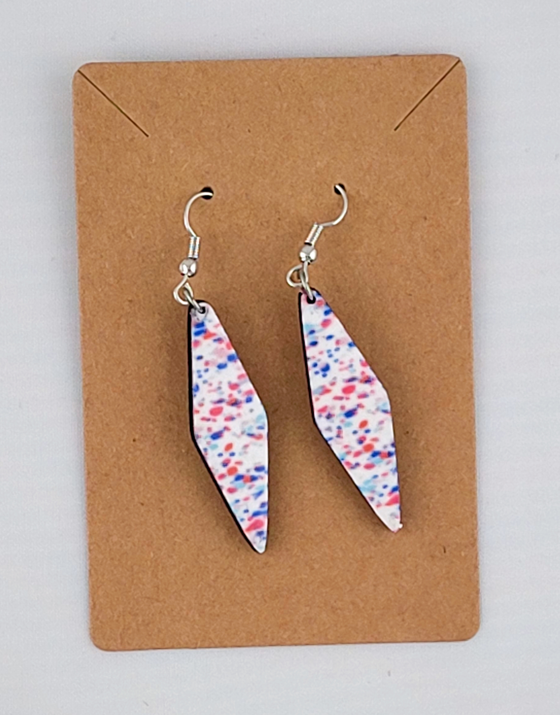 Dotted Geometric Patterned Earrings
