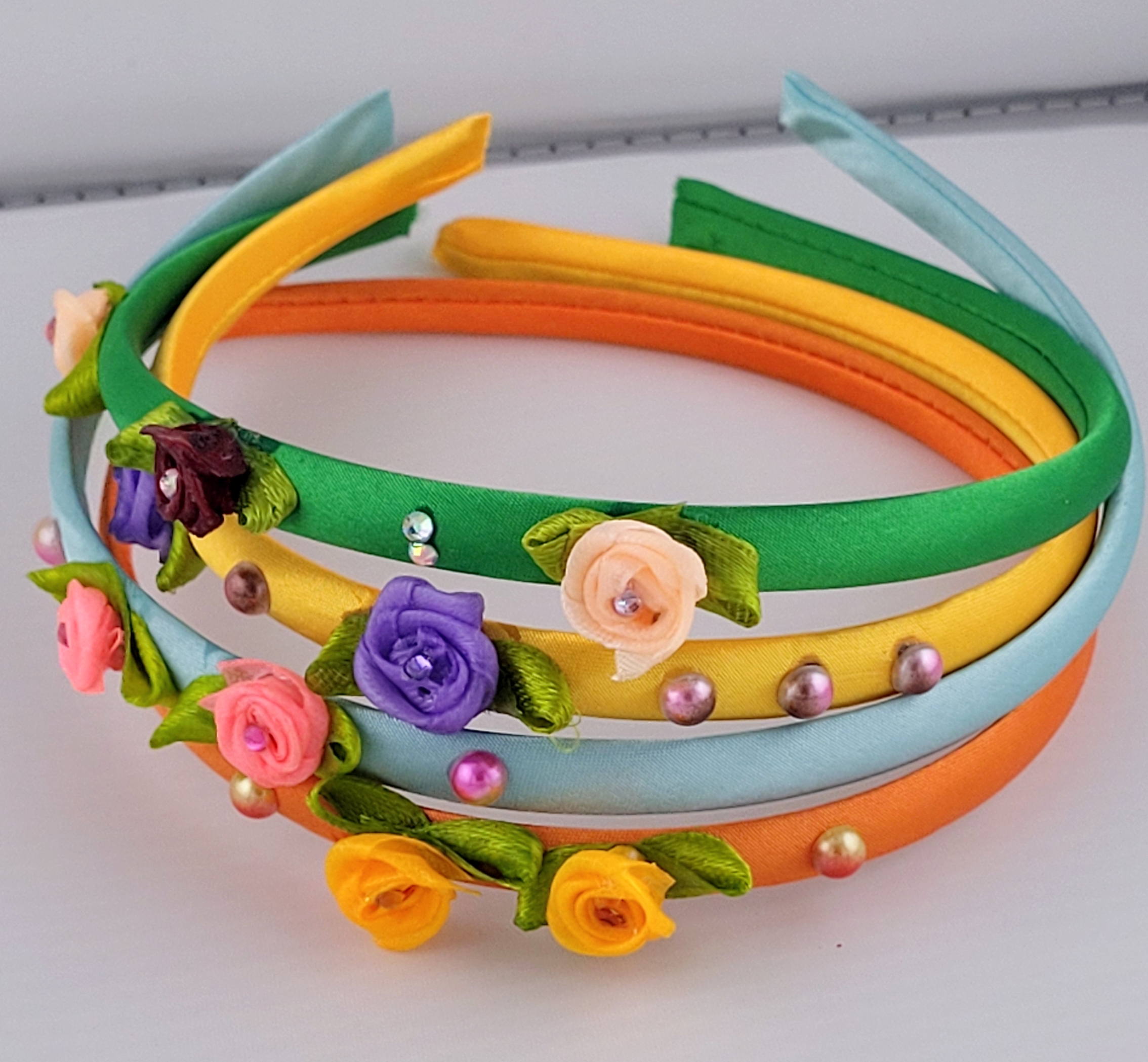 Floral Headbands For Kids-pack of 4