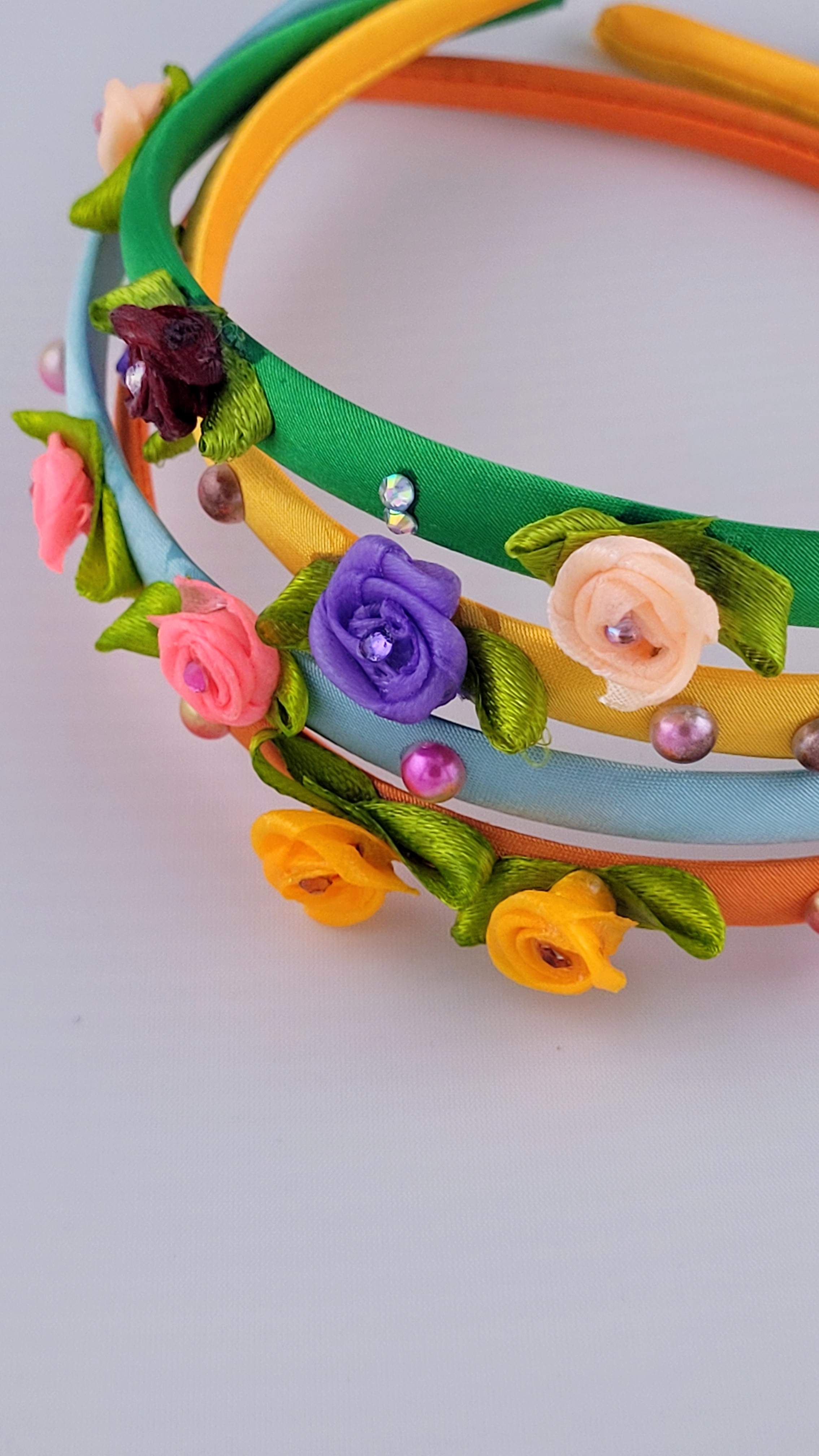 Floral Headbands For Kids-pack of 4