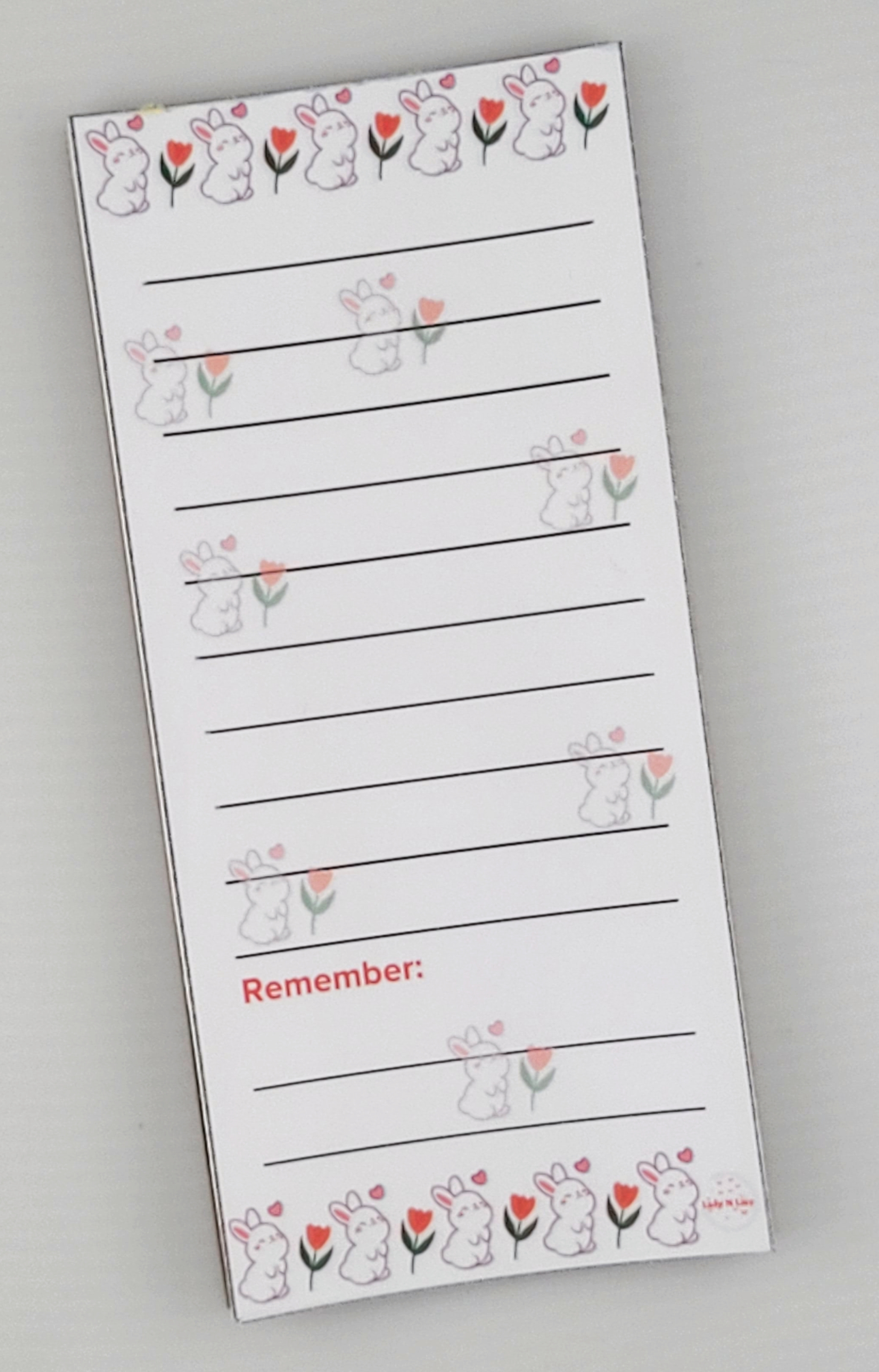 Bunny-themed Notepad