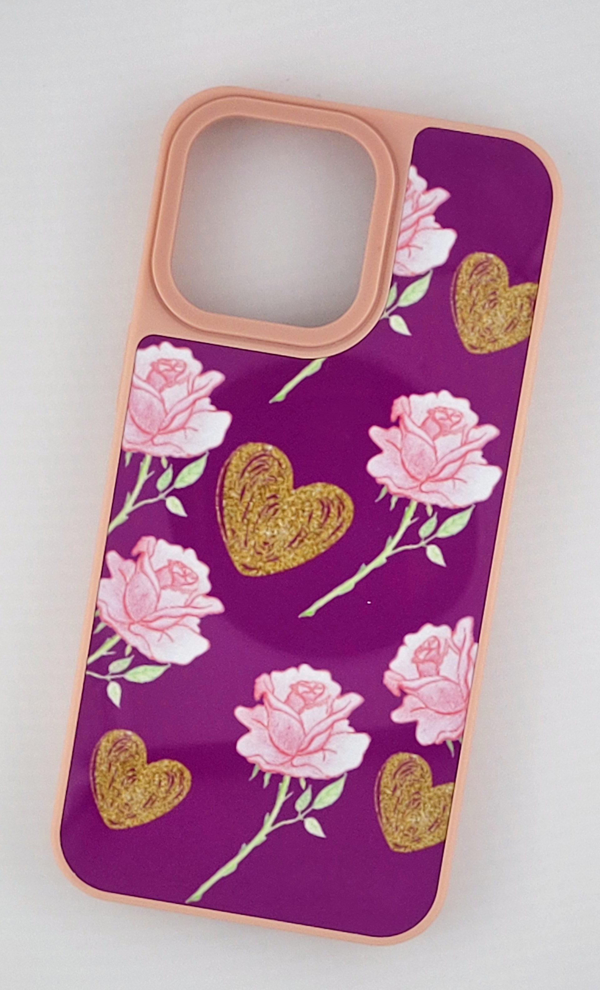 Iphone 15 pro max Rose Pattern Phone Case