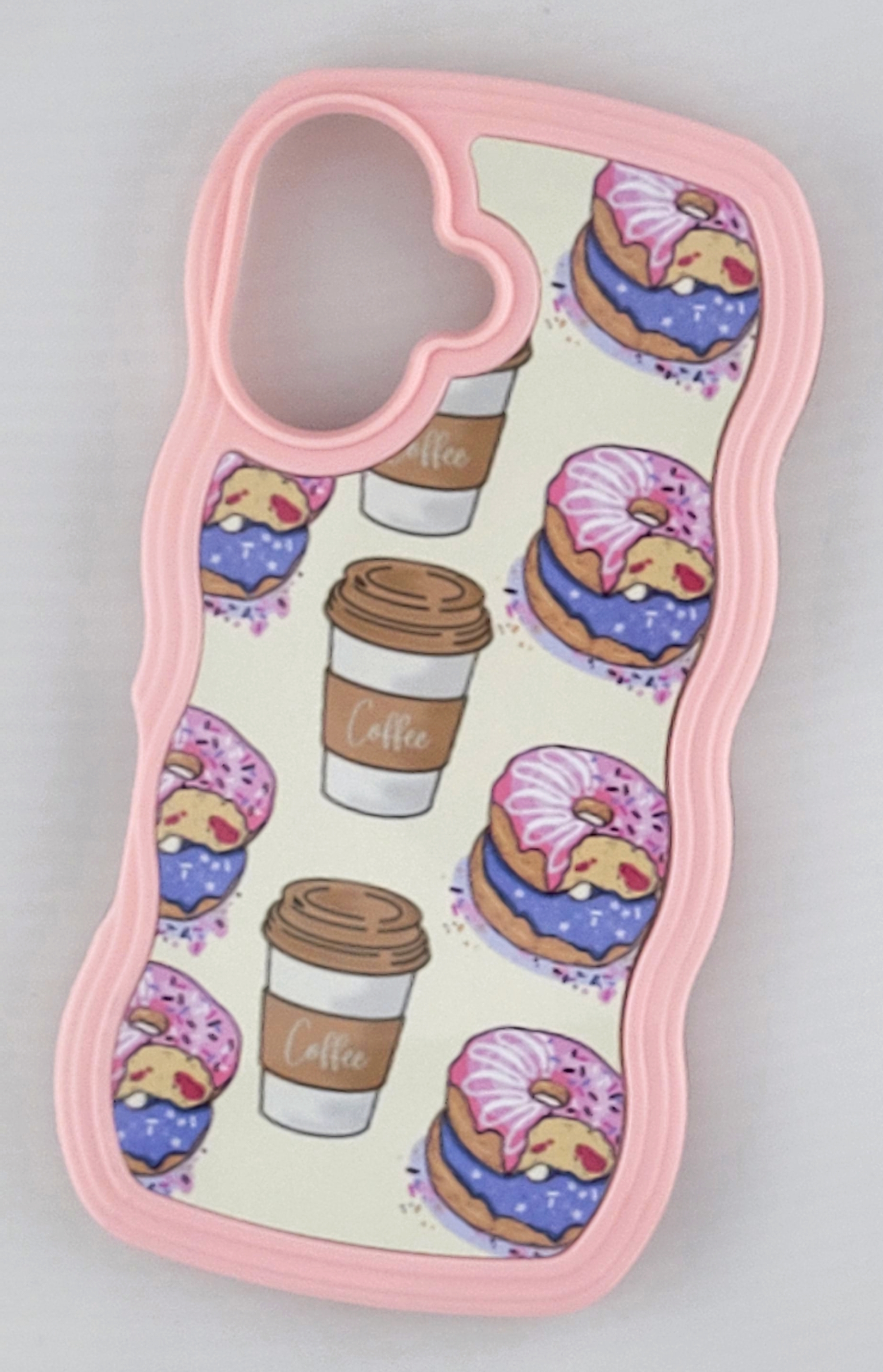 Iphone 16 pro-Coffee and Donut Phone Case